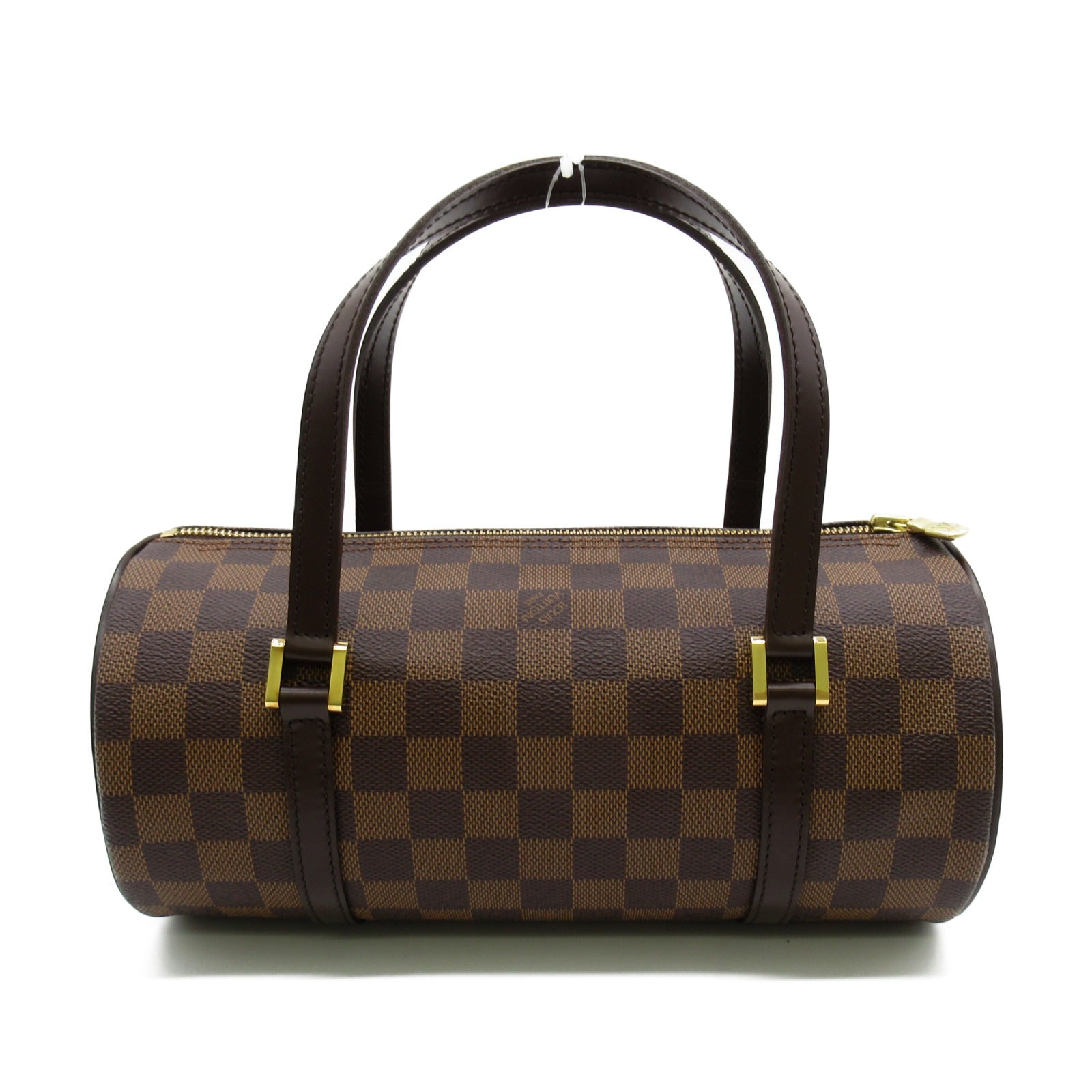 LOUIS VUITTON Damier Papillon PM金扣肩背袋啡色