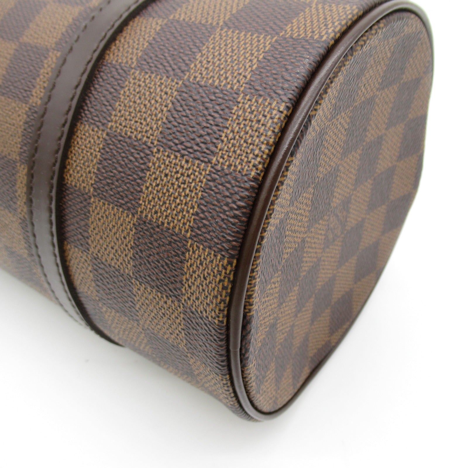 LOUIS VUITTON Damier Papillon PM金扣肩背袋啡色