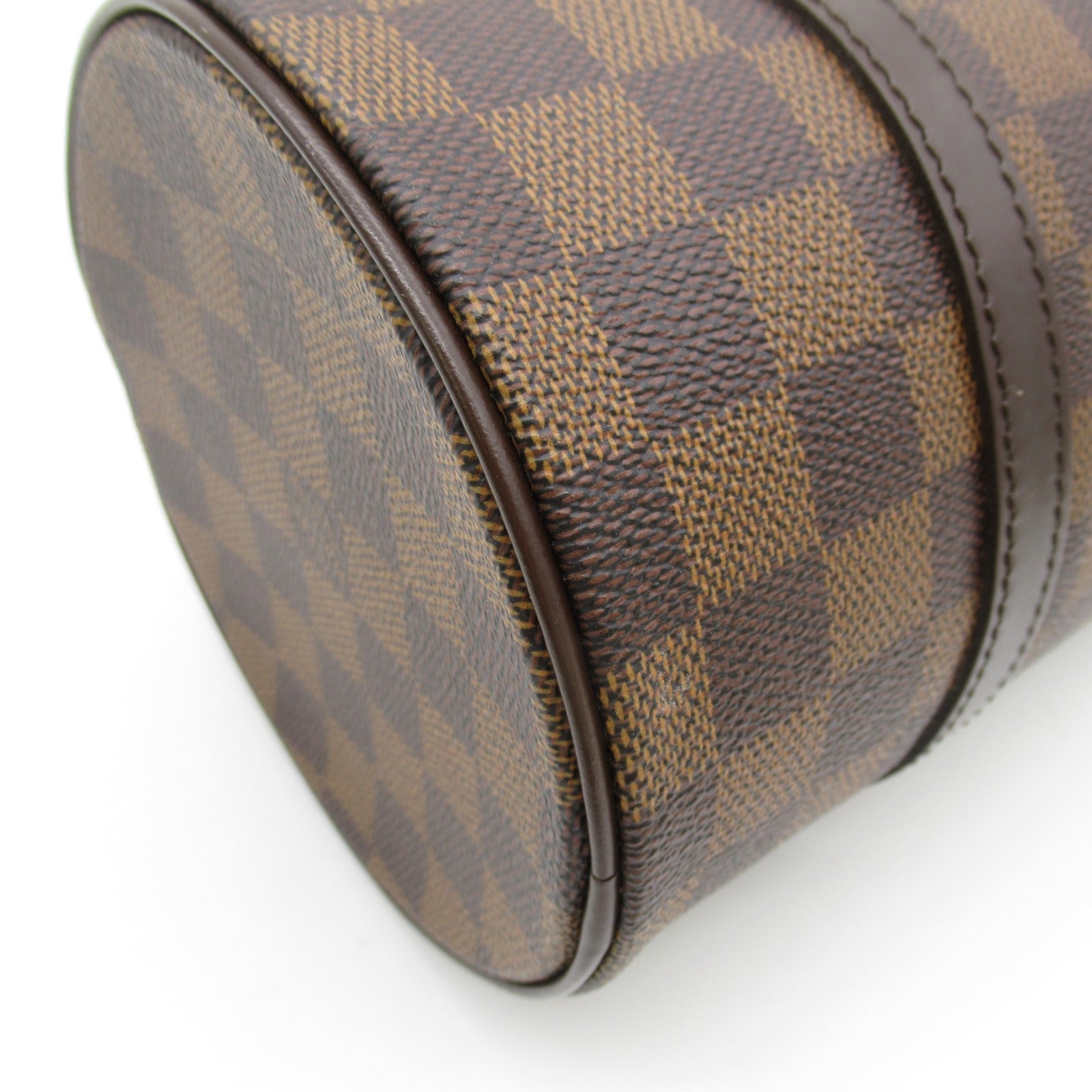 LOUIS VUITTON Damier Papillon PM金扣肩背袋啡色