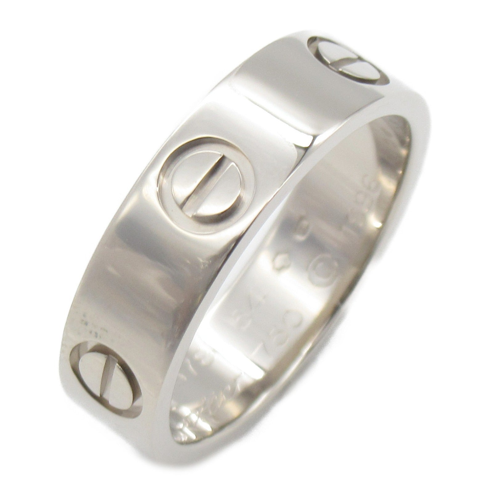 CARTIER 18K白金Love Ring戒指Cartier#54/US#6.75