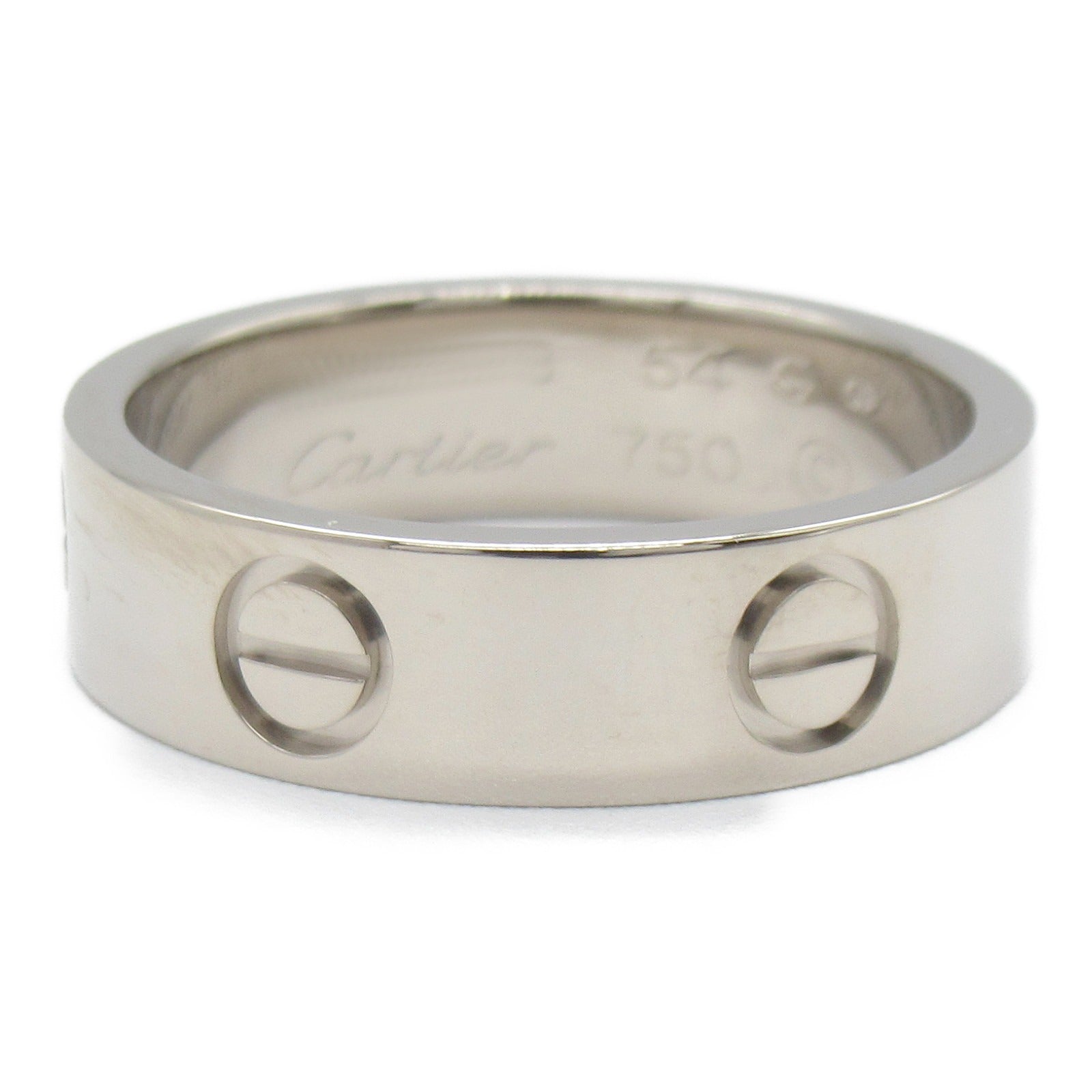CARTIER 18K白金Love Ring戒指Cartier#54/US#6.75