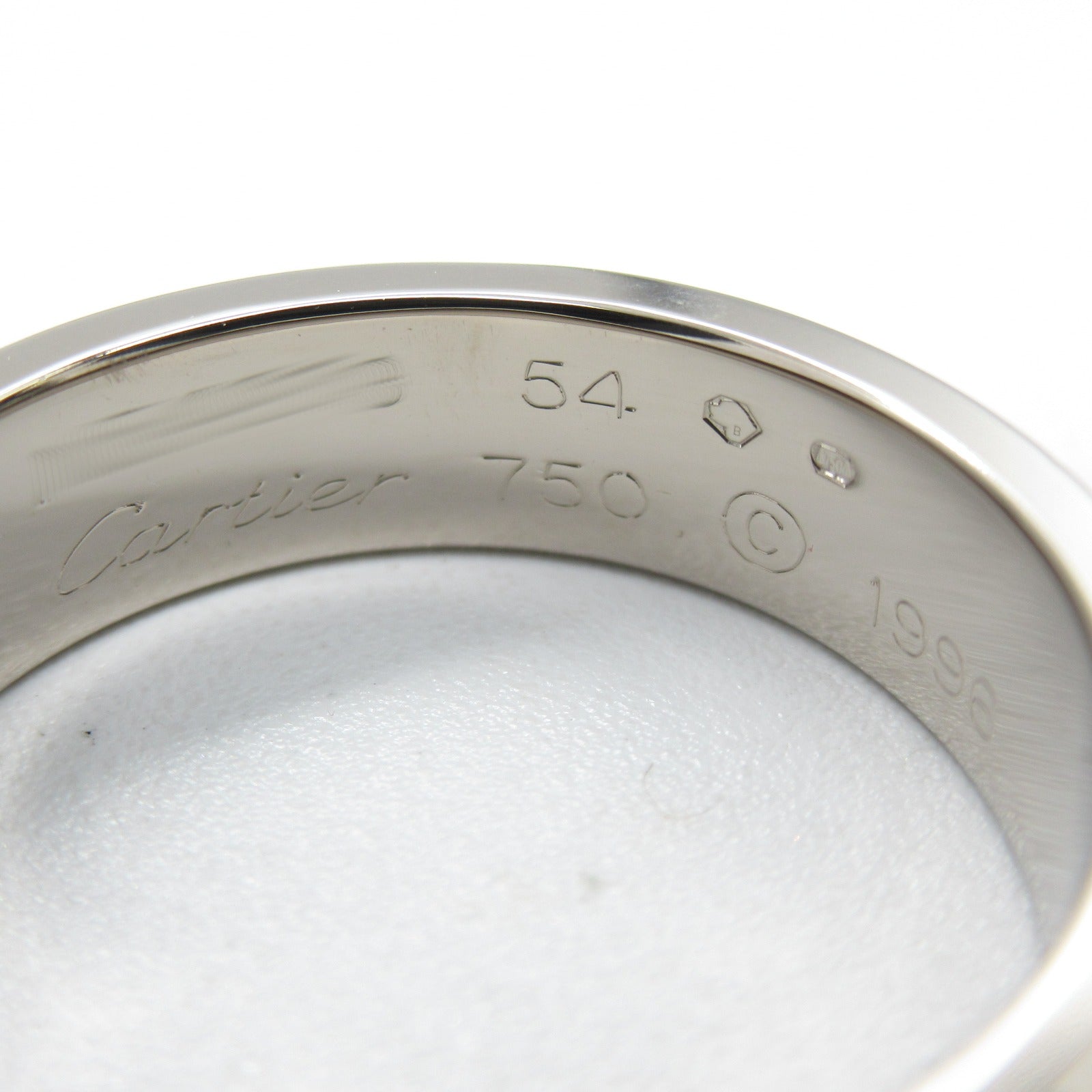 CARTIER 18K白金Love Ring戒指Cartier#54/US#6.75