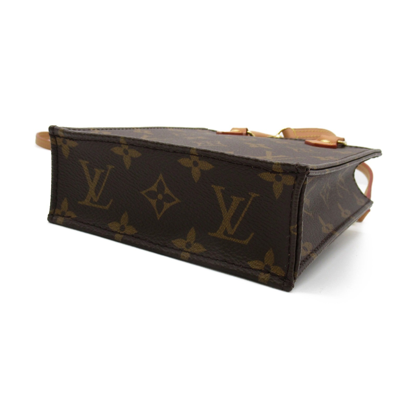 LOUIS VUITTON Monogram Petit Sac Plat手挽肩背兩用袋