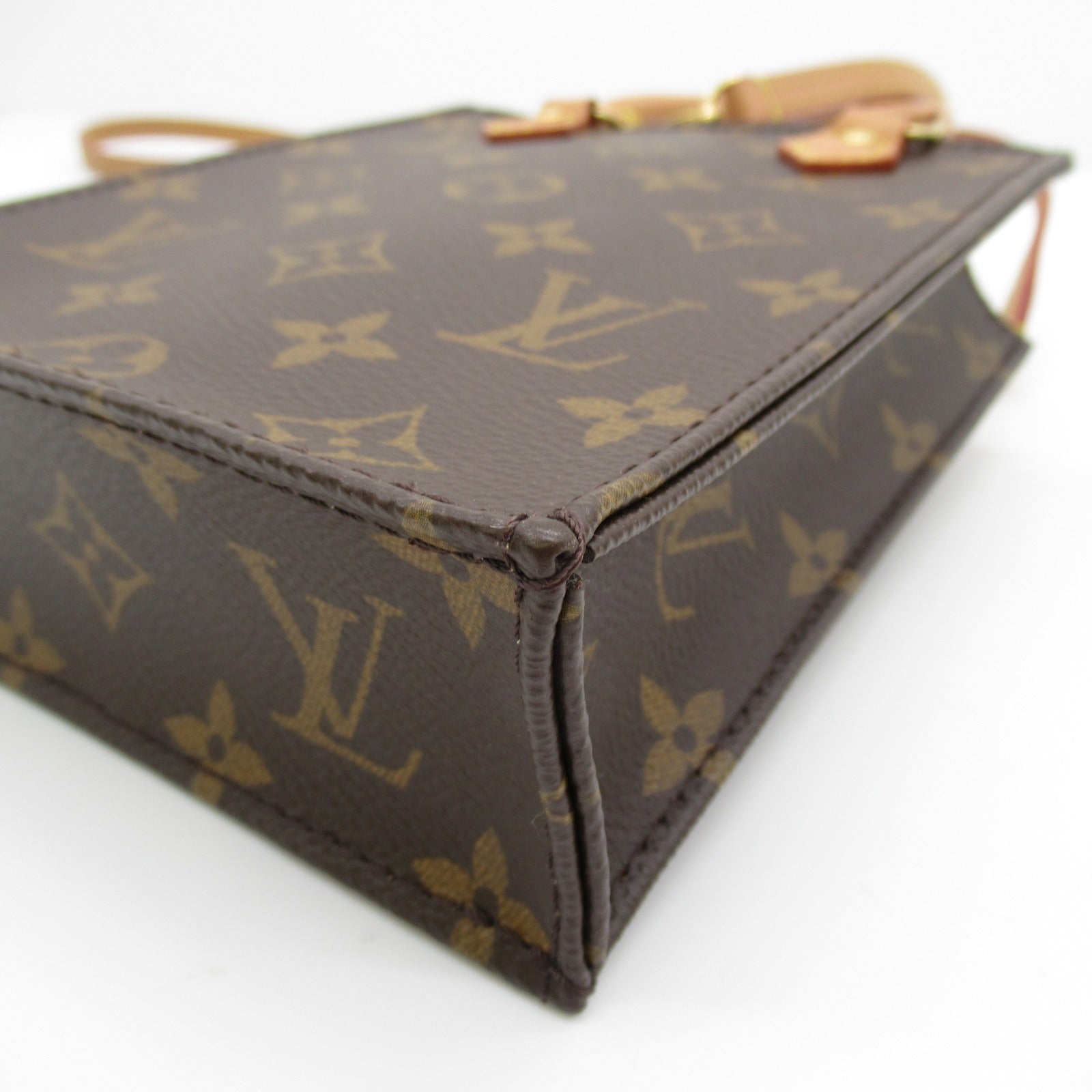 LOUIS VUITTON Monogram Petit Sac Plat手挽肩背兩用袋