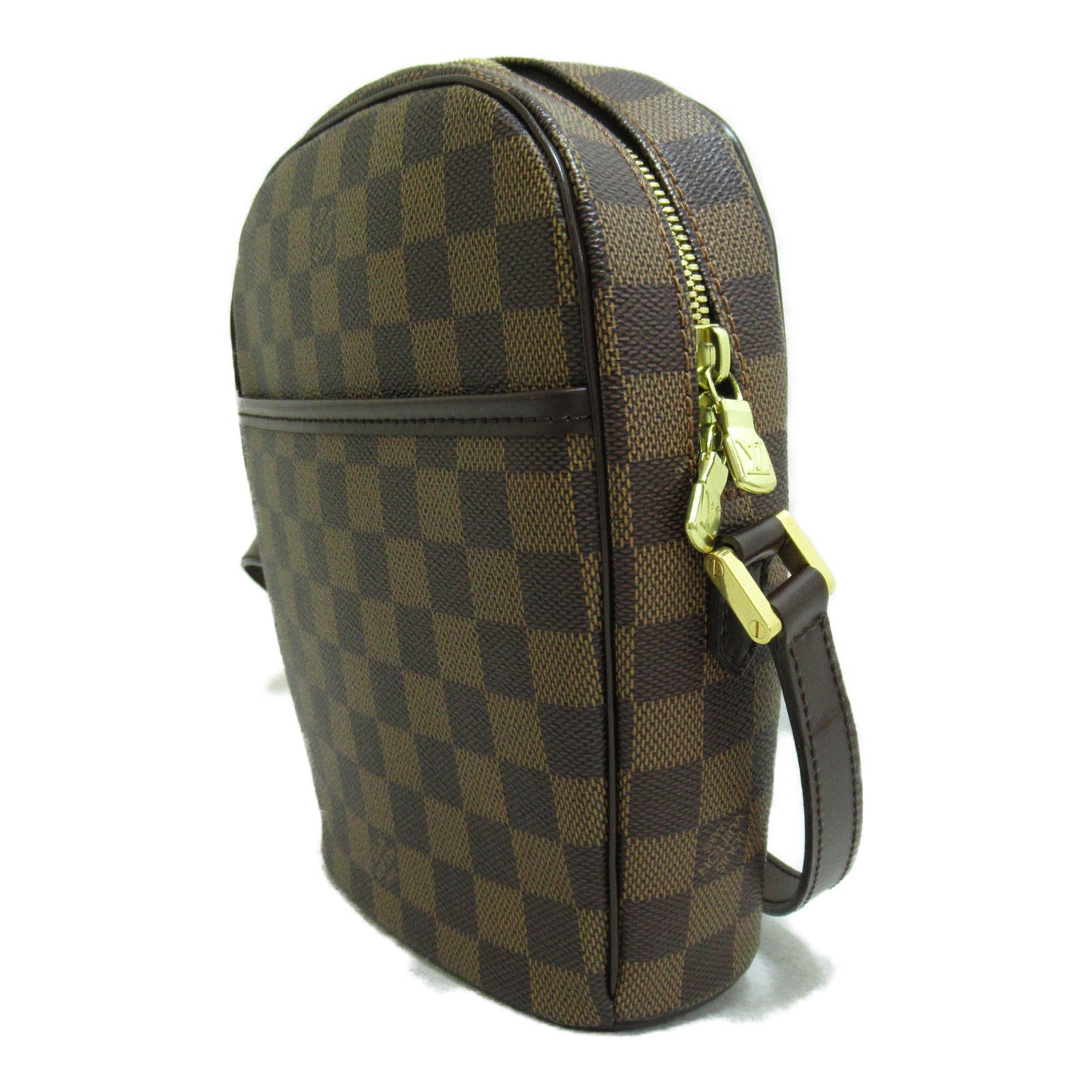 LOUIS VUITTON Damier Ipanema PM金扣肩背袋啡色