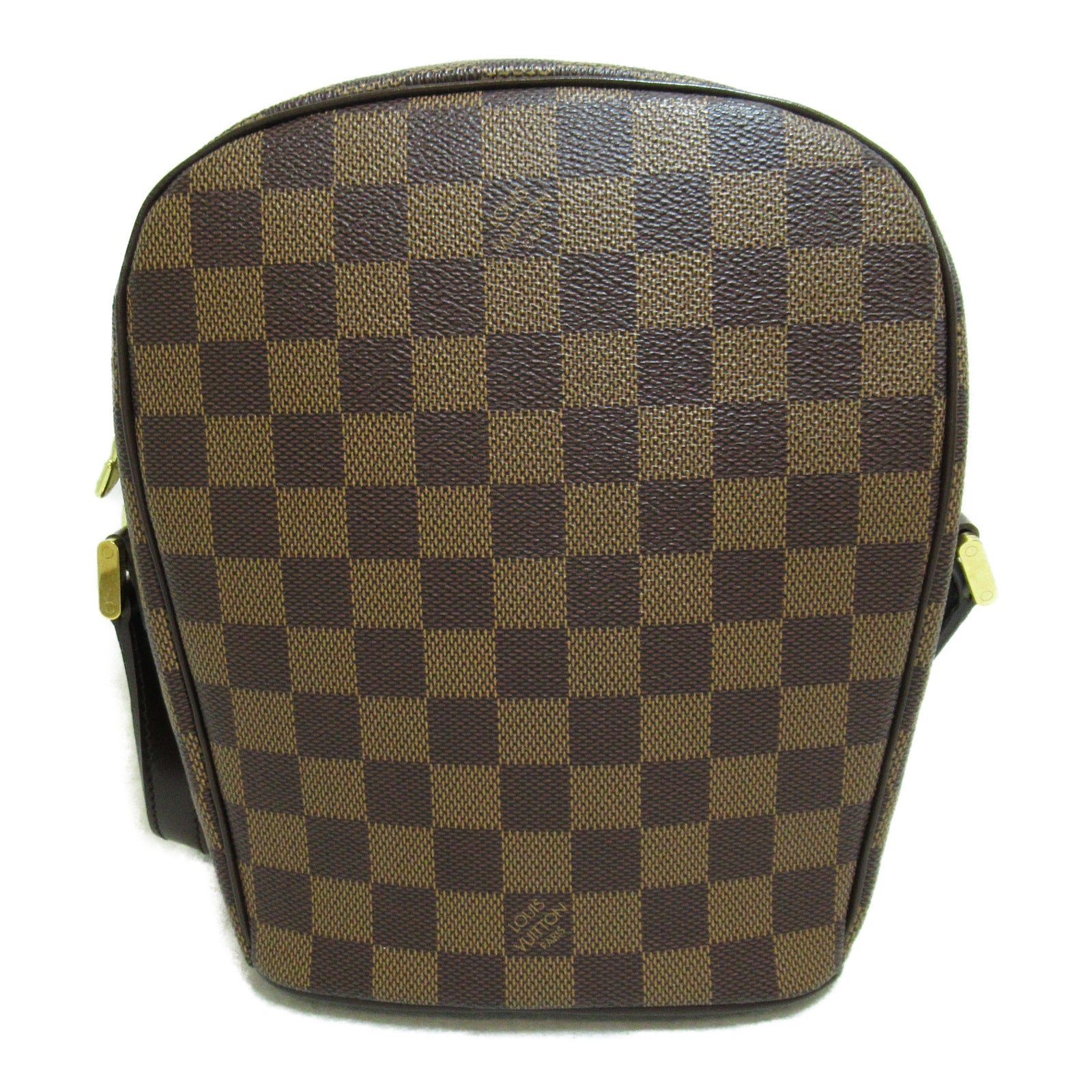 LOUIS VUITTON Damier Ipanema PM金扣肩背袋啡色