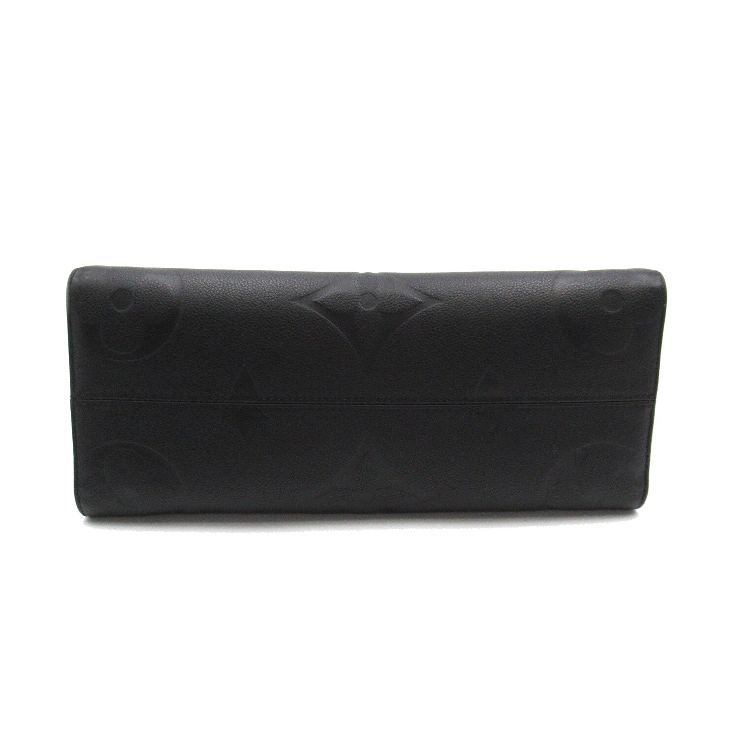 LOUIS VUITTON Monogram Empreinte On The Go MM金扣手挽肩背兩用袋黑色
