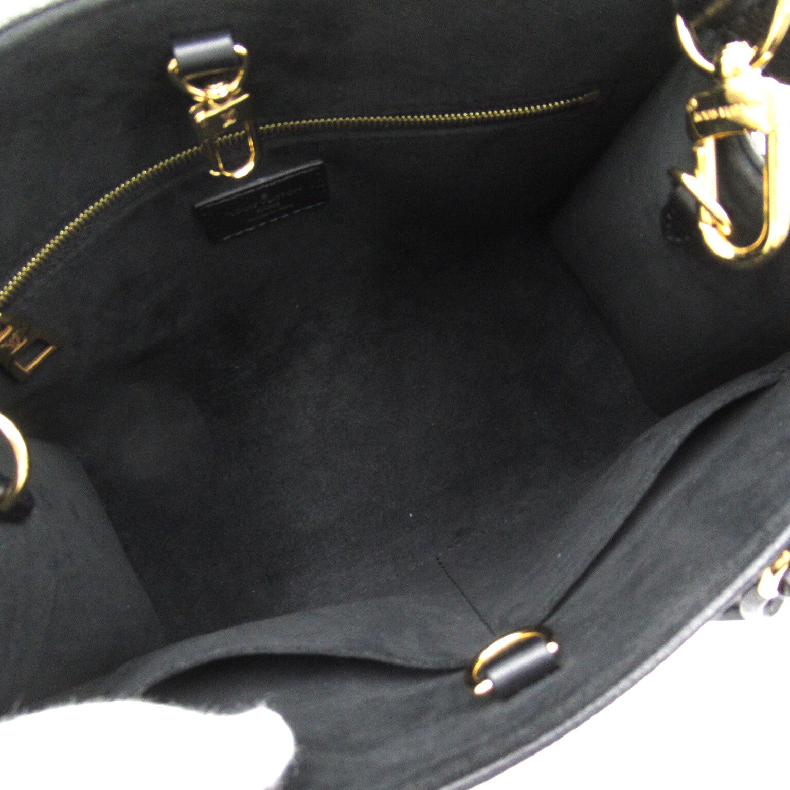 LOUIS VUITTON Monogram Empreinte OnTheGo PM手挽肩背兩用袋Noir/黑色