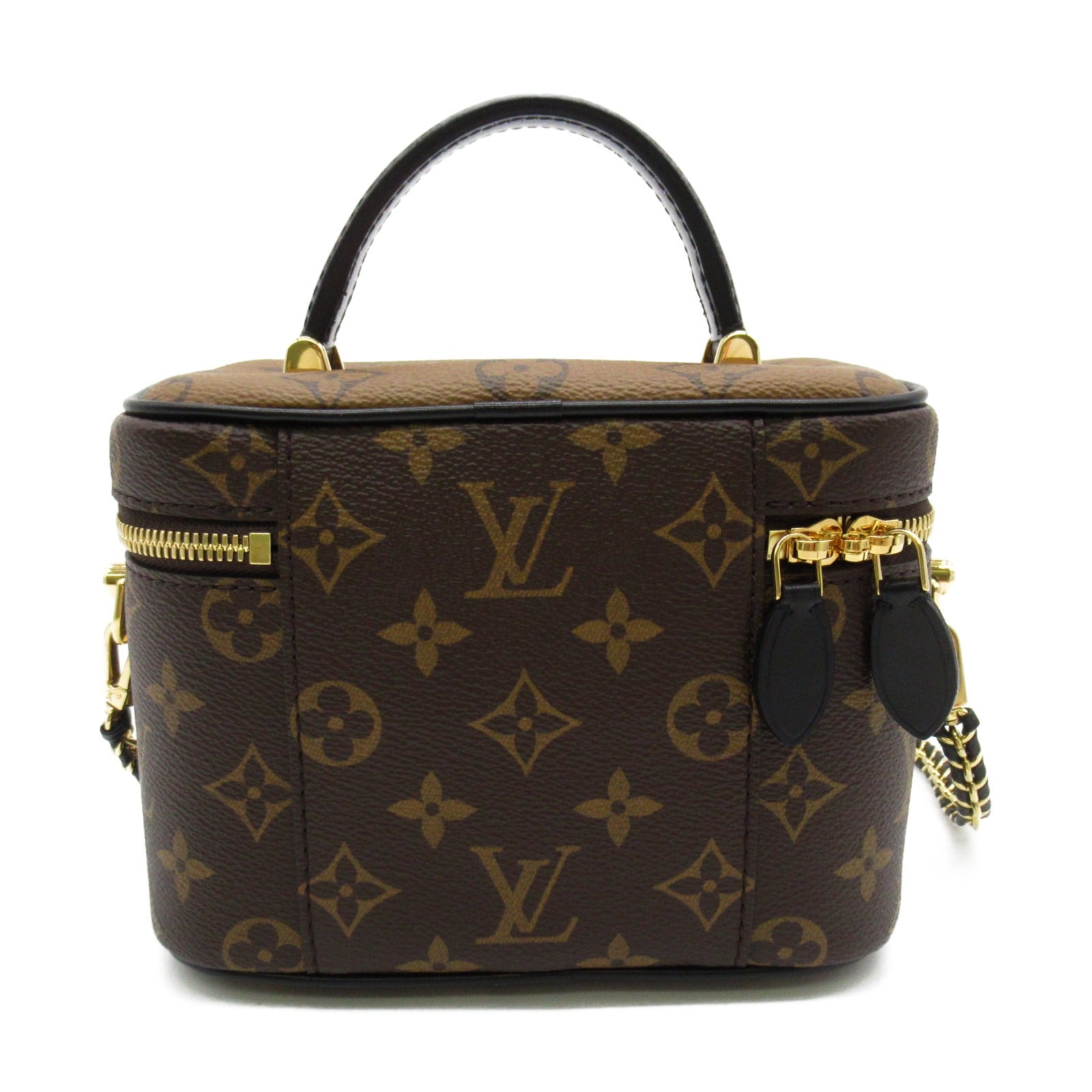 LOUIS VUITTON Monogram Reverse Vanity PM手挽肩背兩用袋啡色
