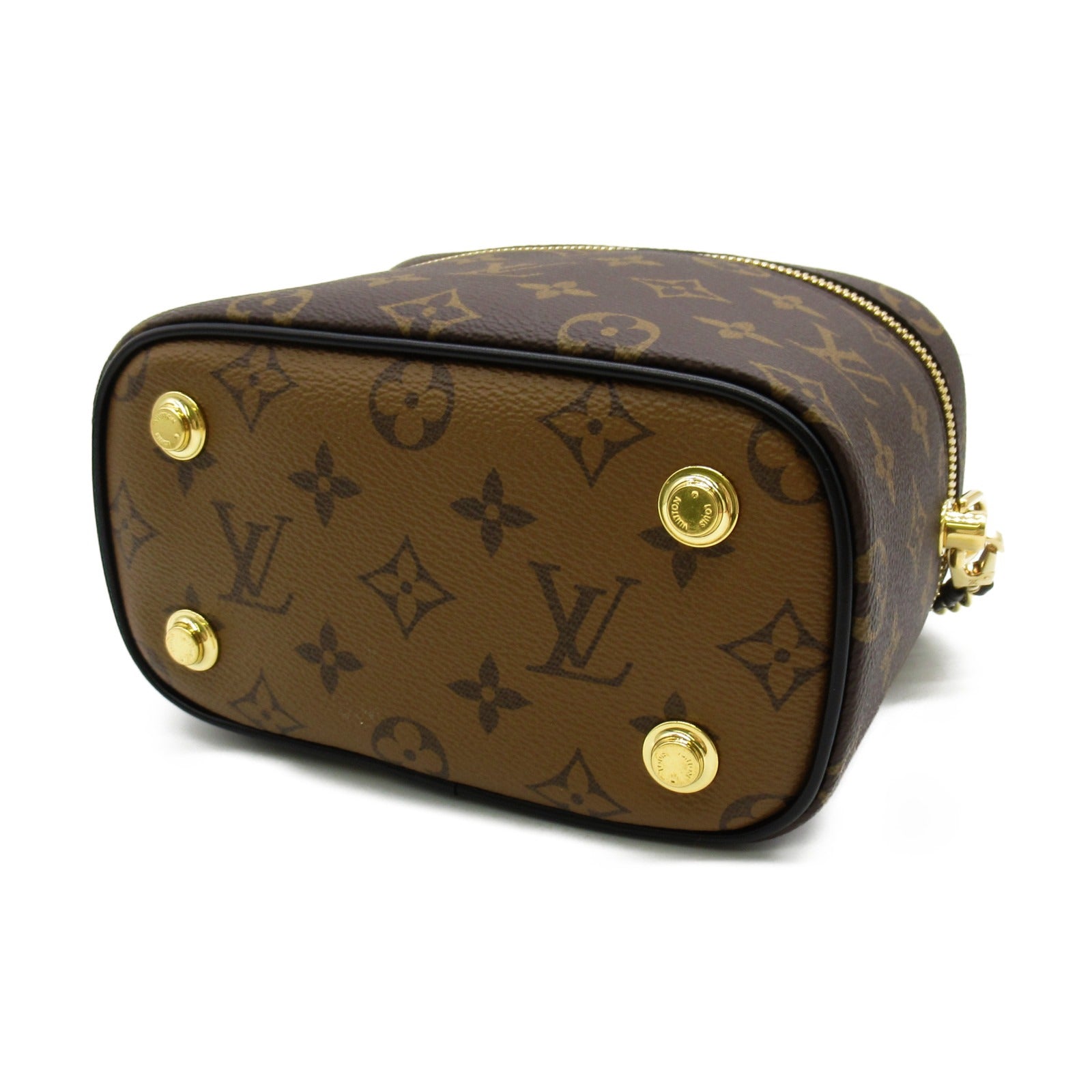 LOUIS VUITTON Monogram Reverse Vanity PM手挽肩背兩用袋啡色