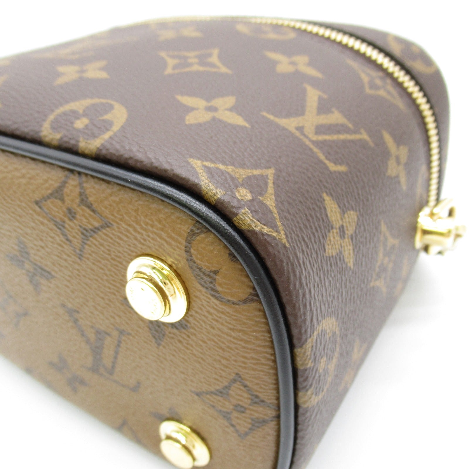 LOUIS VUITTON Monogram Reverse Vanity PM手挽肩背兩用袋啡色