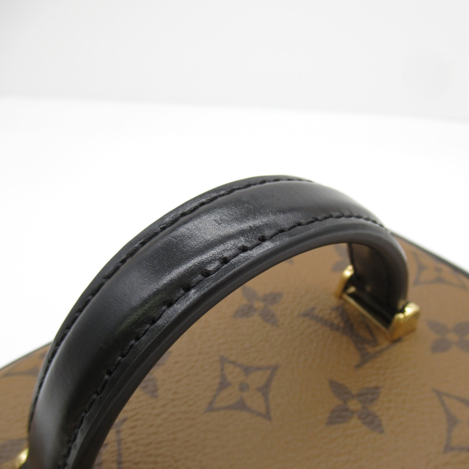 LOUIS VUITTON Monogram Reverse Vanity PM手挽肩背兩用袋啡色