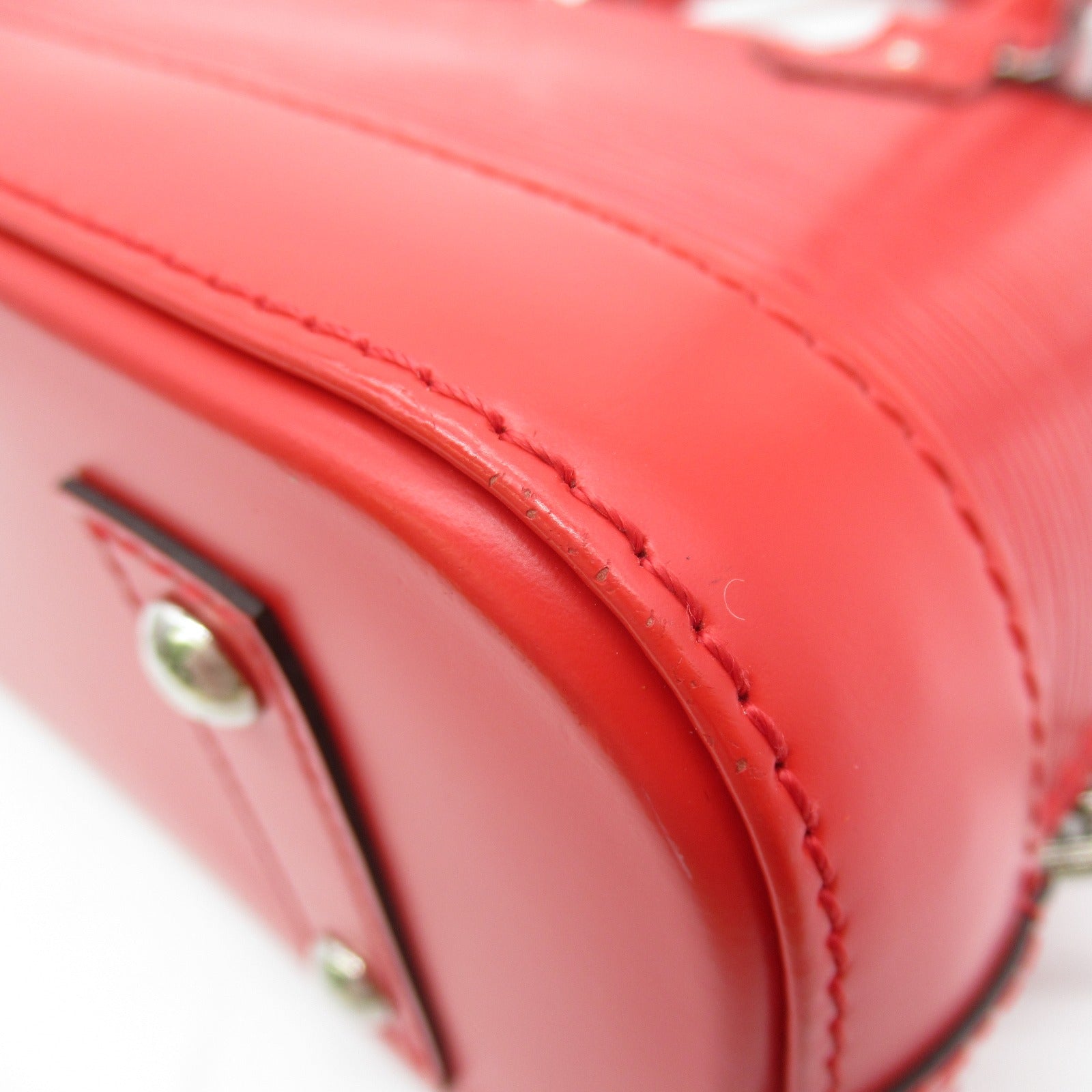 LOUIS VUITTON Epi Alma BB 2 Way Shoulder Bag銀扣手挽肩背兩用袋紅色
