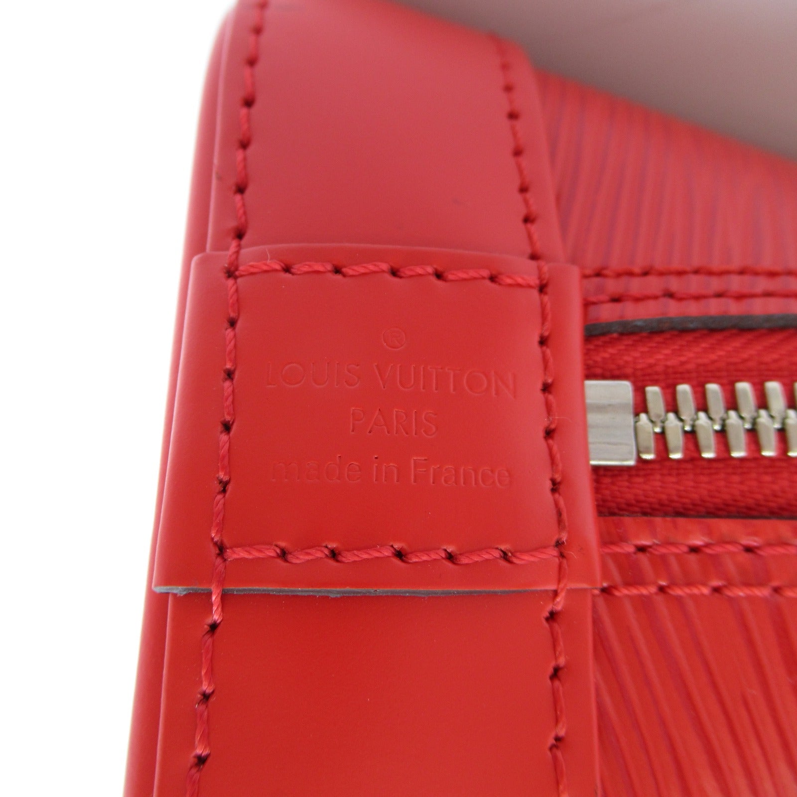 LOUIS VUITTON Epi Alma BB 2 Way Shoulder Bag銀扣手挽肩背兩用袋紅色