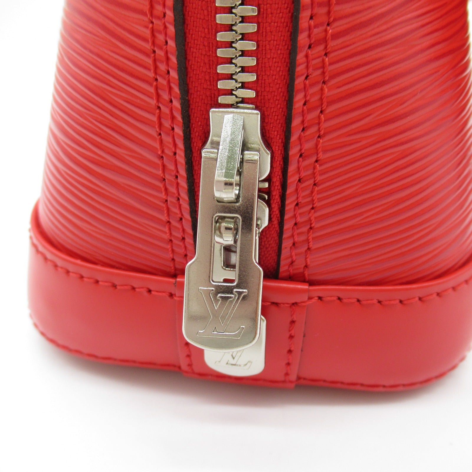 LOUIS VUITTON Epi Alma BB 2 Way Shoulder Bag銀扣手挽肩背兩用袋紅色