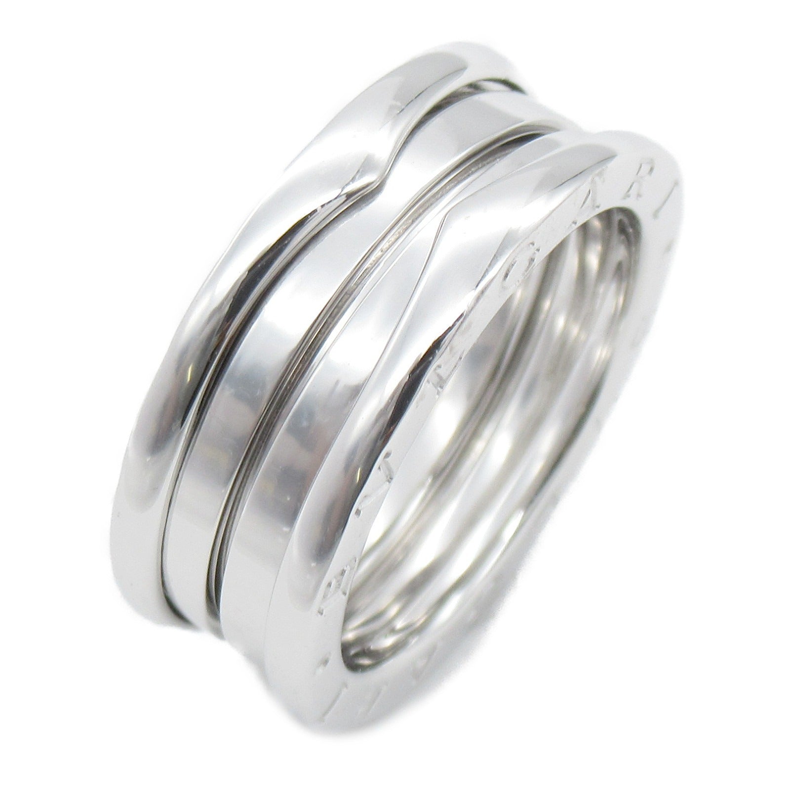 BVLGARI 18K白金B-zero1戒指US#7.25/BVLGARI#56銀色