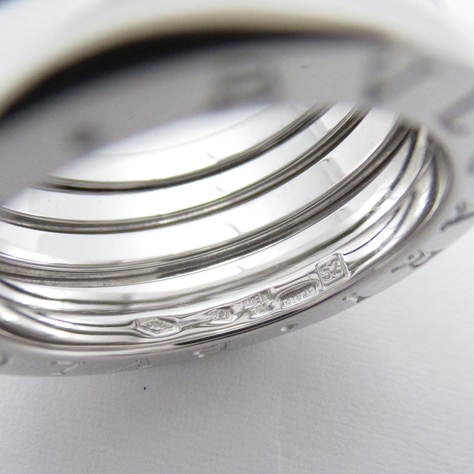 BVLGARI 18K白金B-zero1戒指BVLGARI＃52/US#5.75