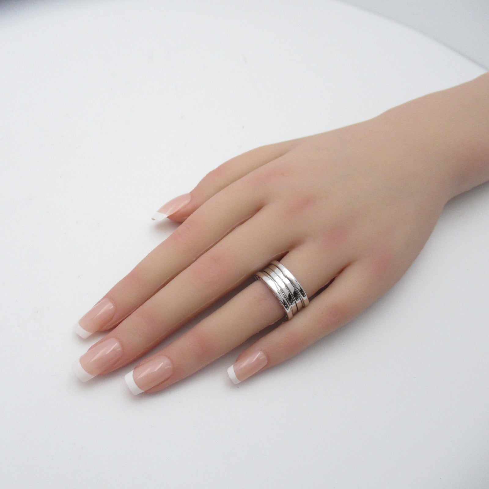 BVLGARI 18K白金B-zero1戒指BVLGARI＃52/US#5.75