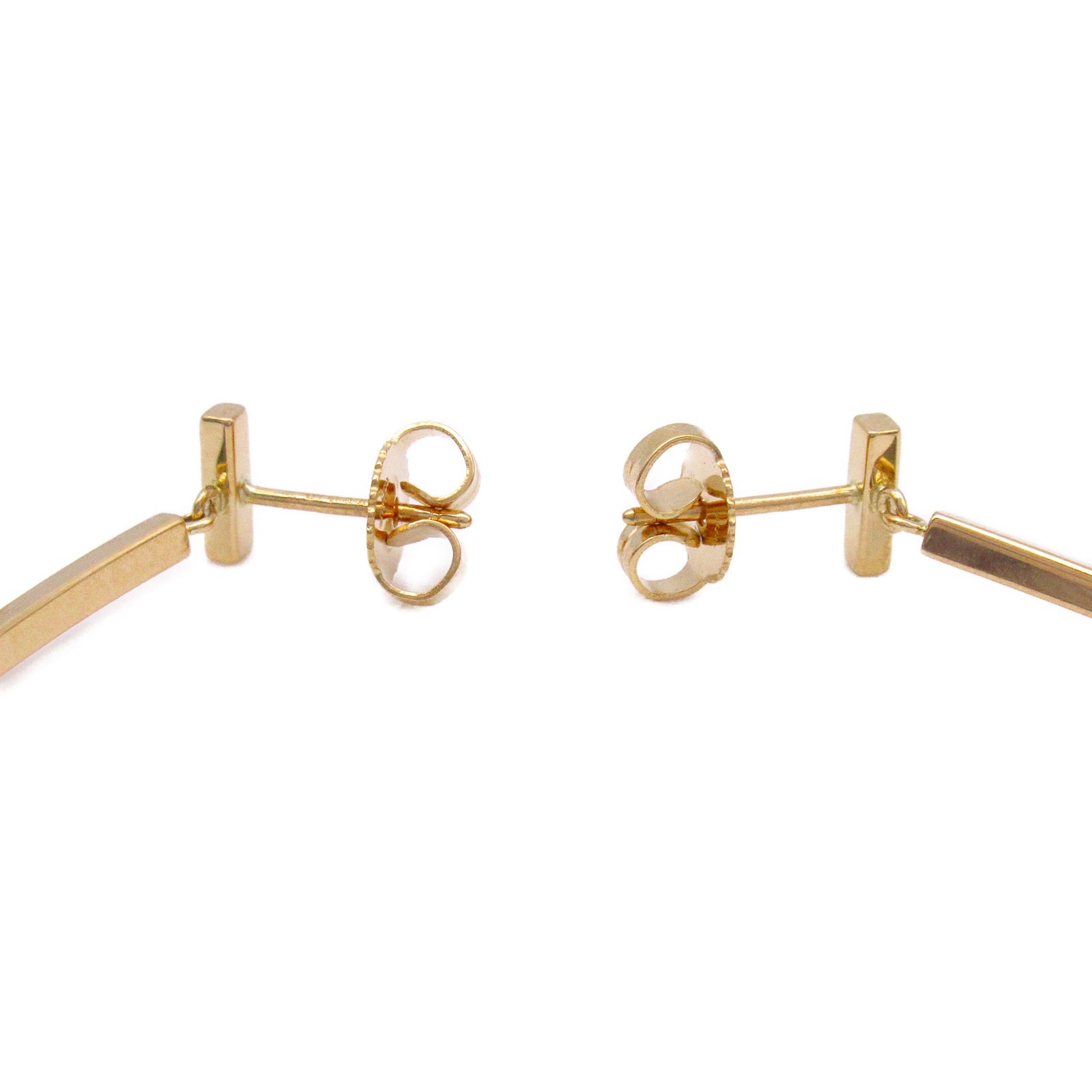 TIFFANY＆CO 18K黃金T Bar耳環