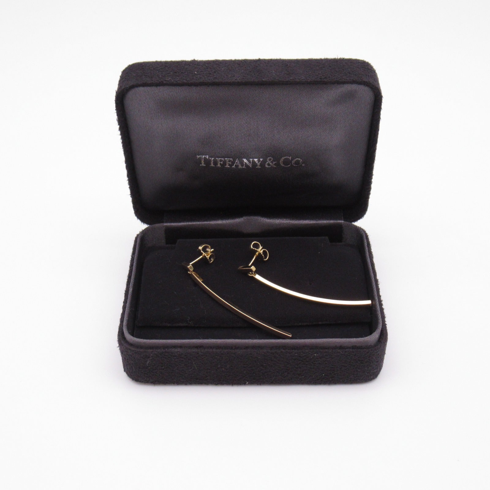 TIFFANY＆CO 18K黃金T Bar耳環
