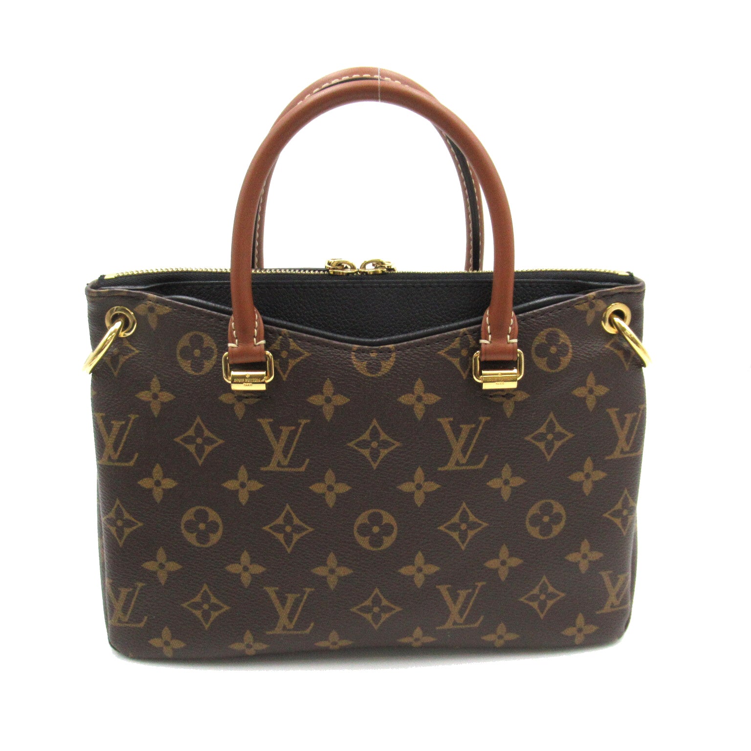 LOUIS VUITTON Monogram Pallas BB手挽肩背兩用袋啡色