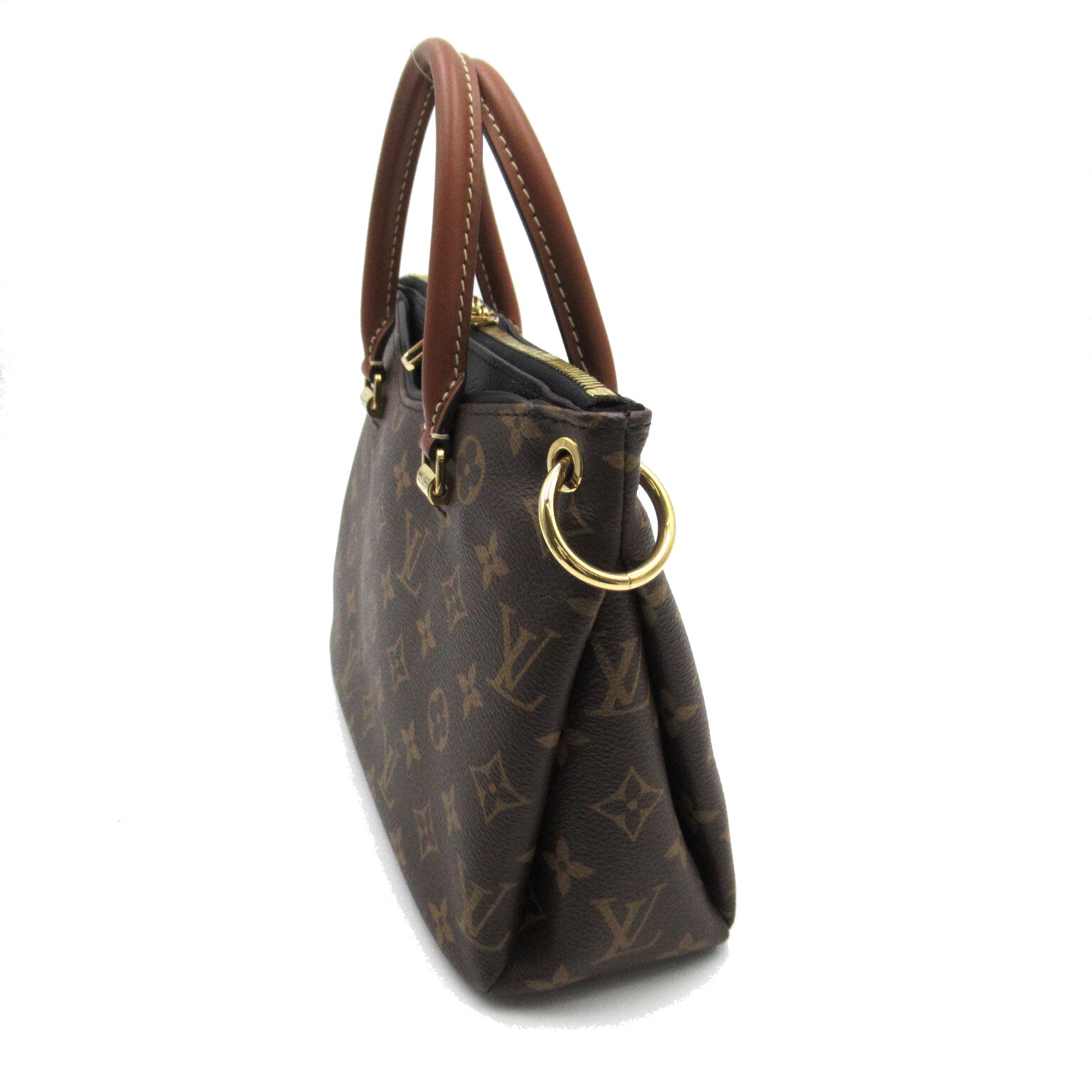 LOUIS VUITTON Monogram Pallas BB手挽肩背兩用袋啡色