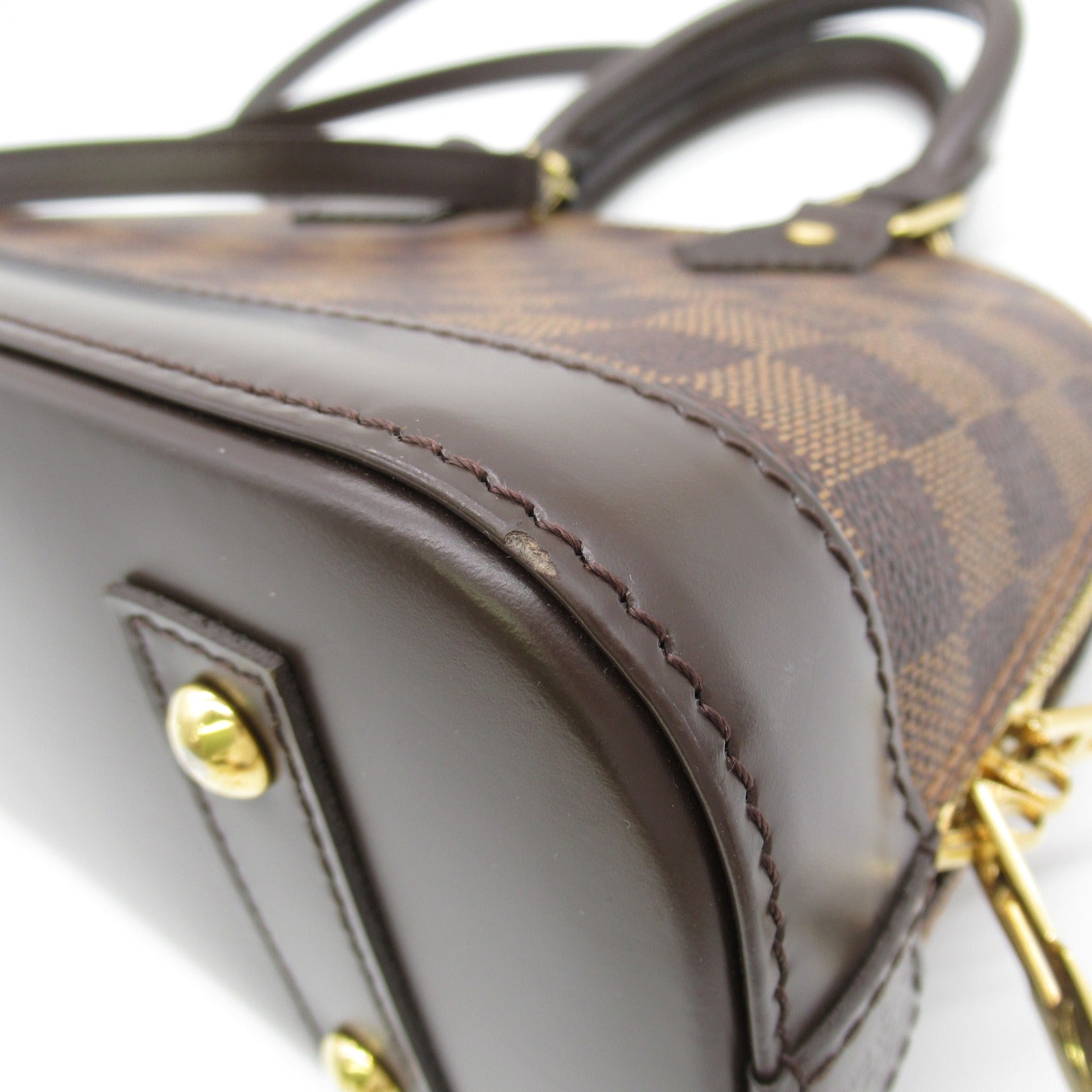 LOUIS VUITTON Damier Alma BB手挽肩背兩用袋啡色