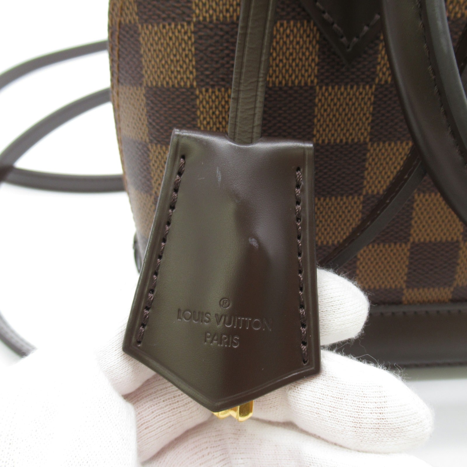 LOUIS VUITTON Damier Alma BB手挽肩背兩用袋啡色