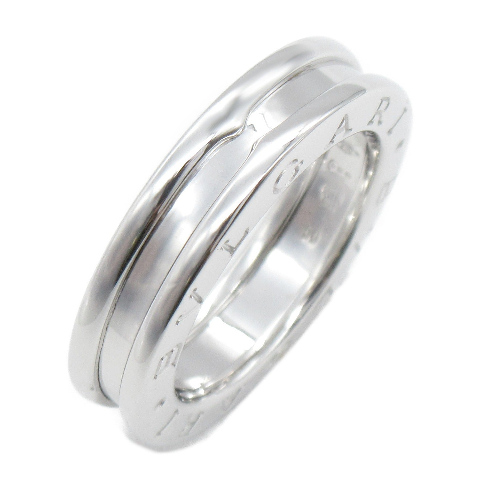 BVLGARI 【激減優惠】18K白金B-zero1 One-Band戒指US#5.25/BVLGARI#50銀色