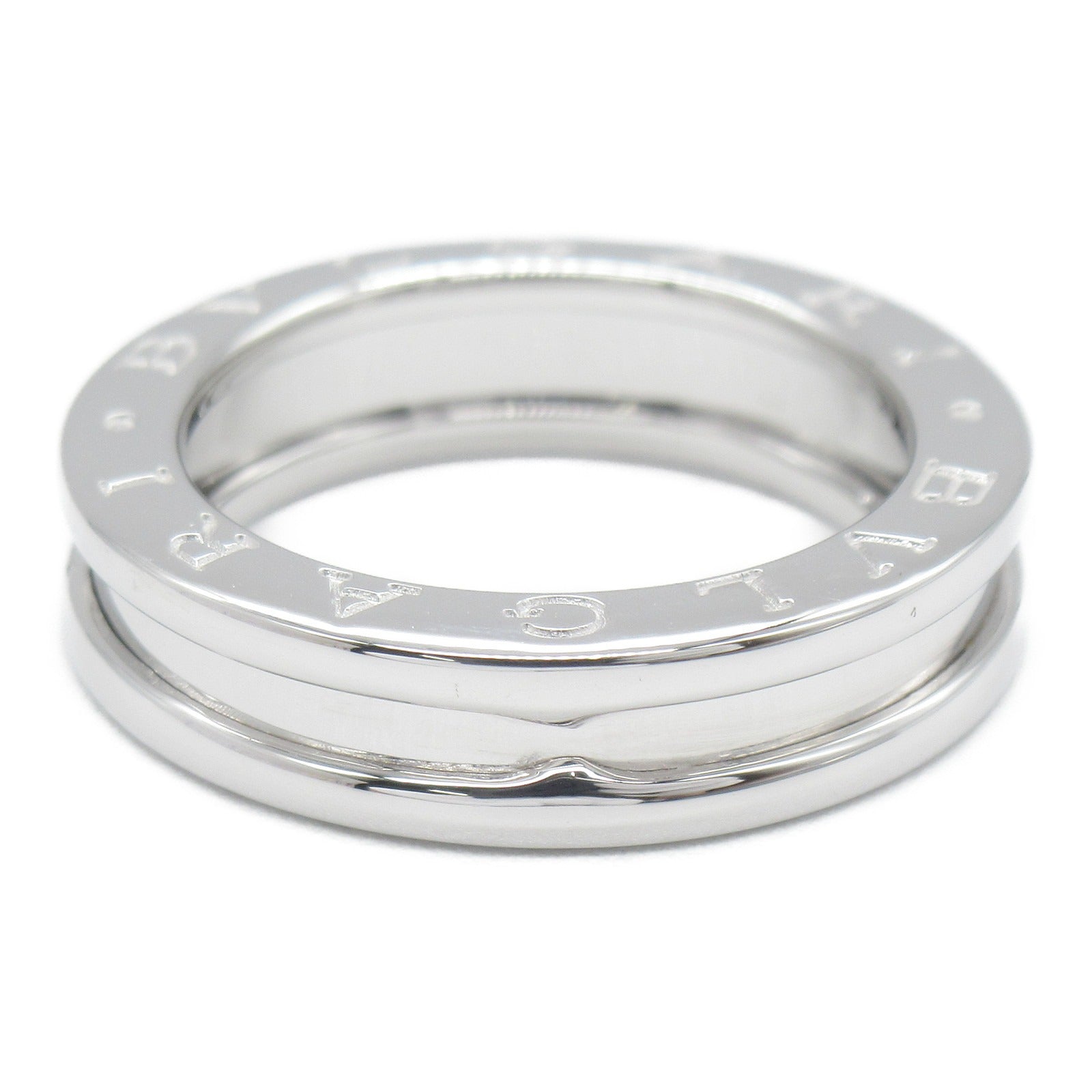 BVLGARI 【激減優惠】18K白金B-zero1 One-Band戒指US#5.25/BVLGARI#50銀色