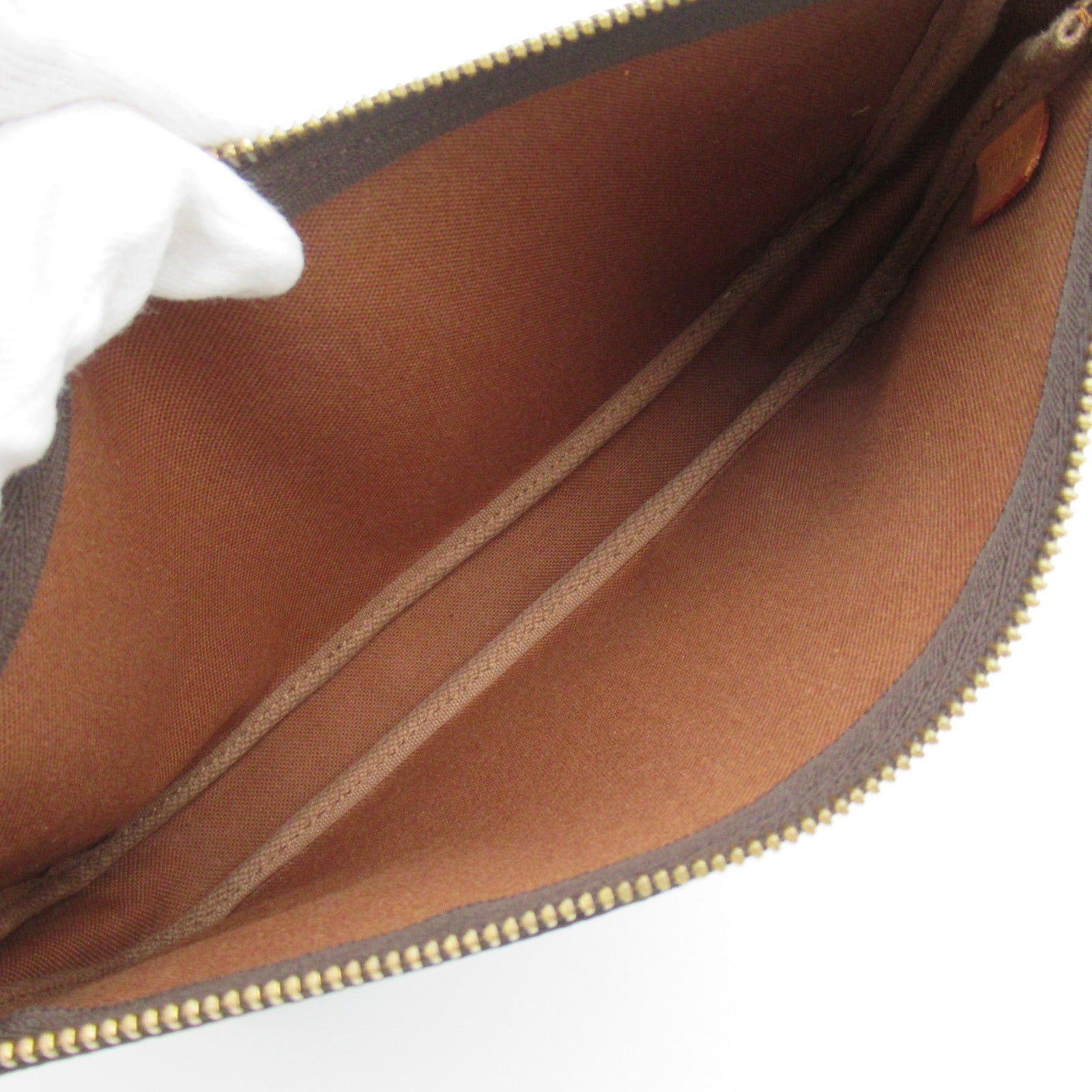 LOUIS VUITTON 【激減優惠】Monogram Pochette Accessoires手挽袋啡色