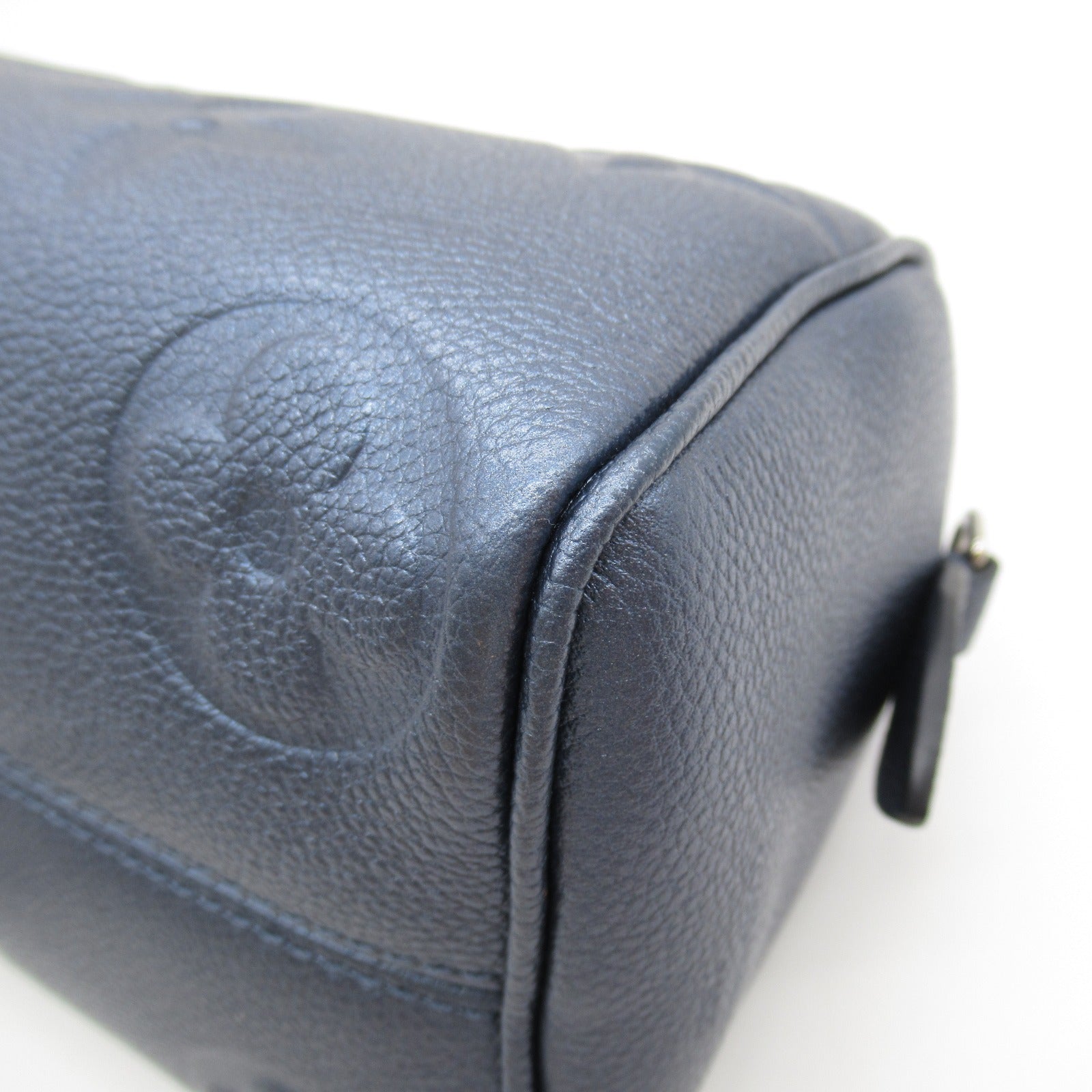 LOUIS VUITTON Monogram EmpreinteSpeedy Bandouliere 20手挽肩背兩用袋藍色
