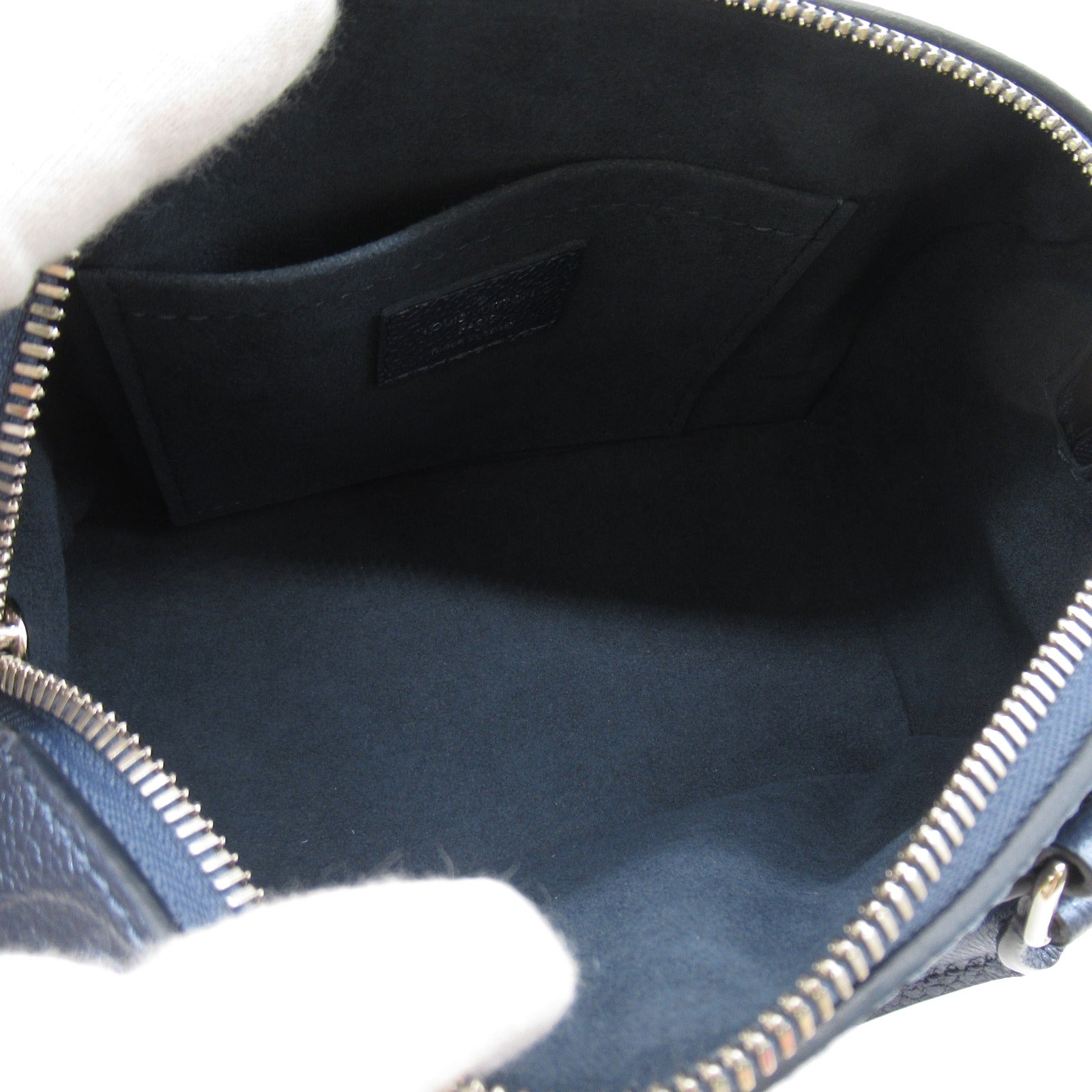 LOUIS VUITTON Monogram EmpreinteSpeedy Bandouliere 20手挽肩背兩用袋藍色