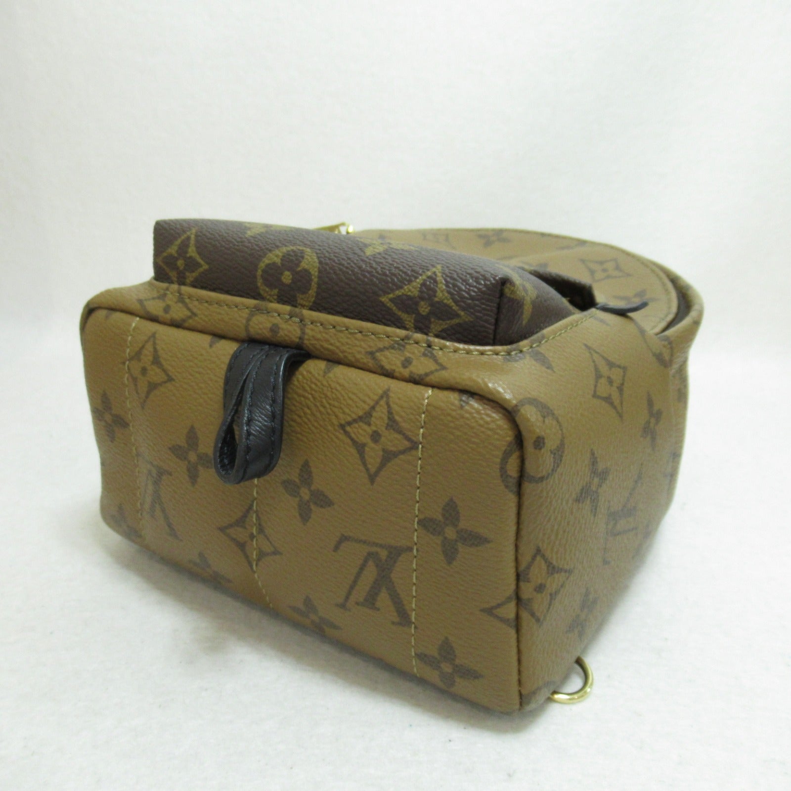 LOUIS VUITTON Monogram Reverse Palm Springs Mini背包啡色
