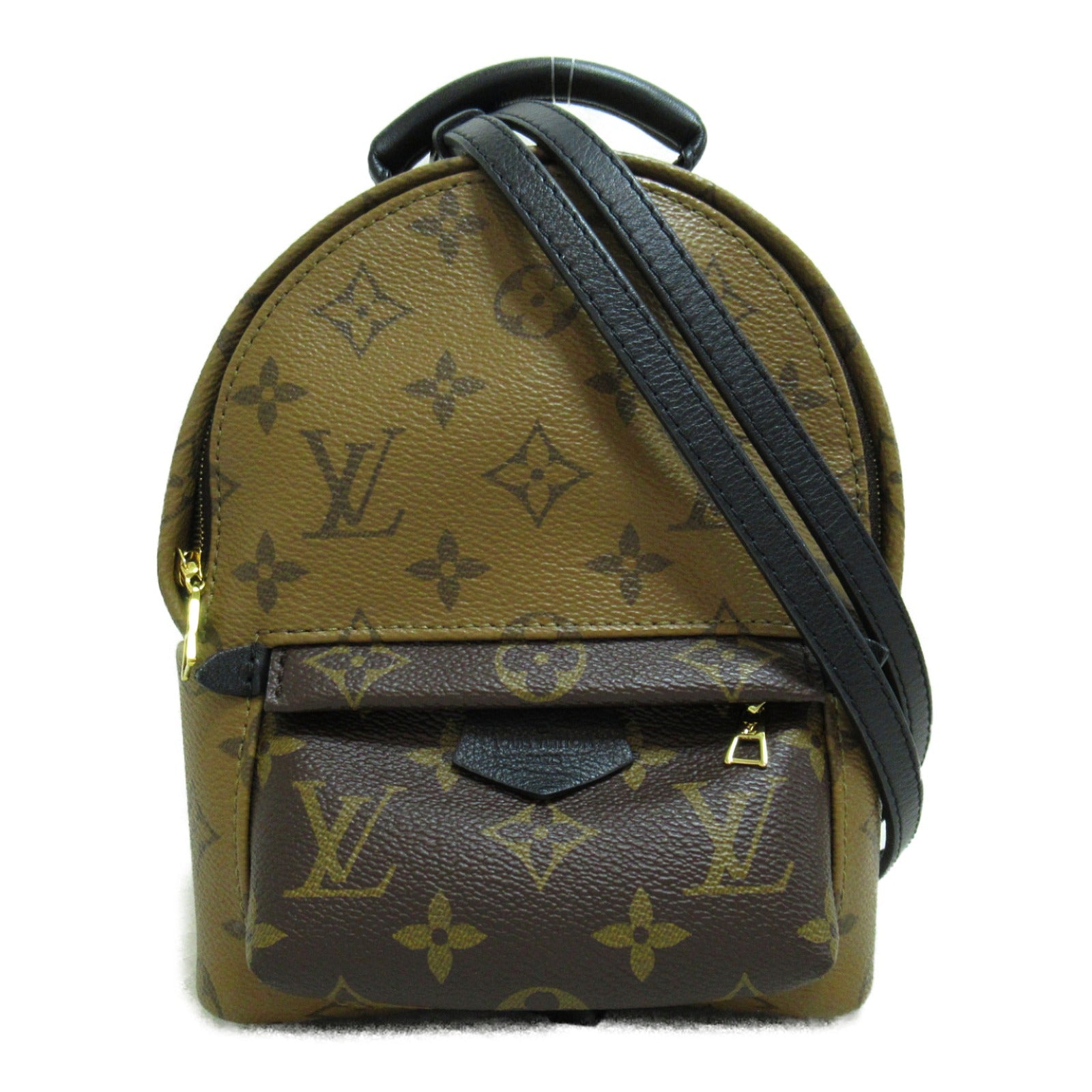 LOUIS VUITTON Monogram Reverse Palm Springs Mini背包啡色