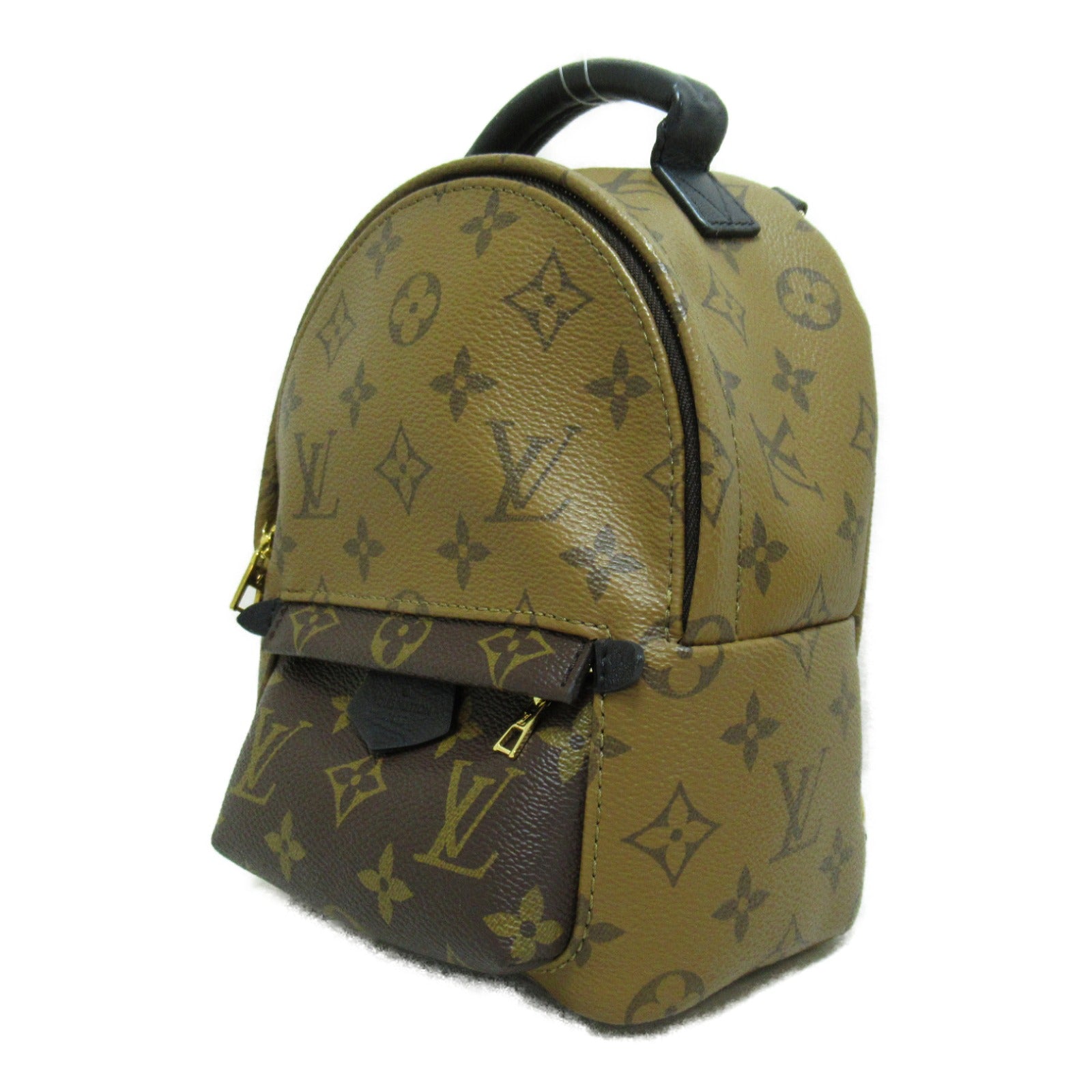 LOUIS VUITTON Monogram Reverse Palm Springs Mini背包啡色
