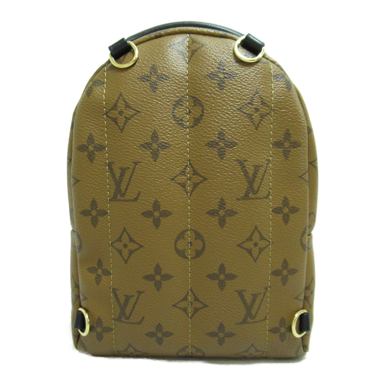 LOUIS VUITTON Monogram Reverse Palm Springs Mini背包啡色