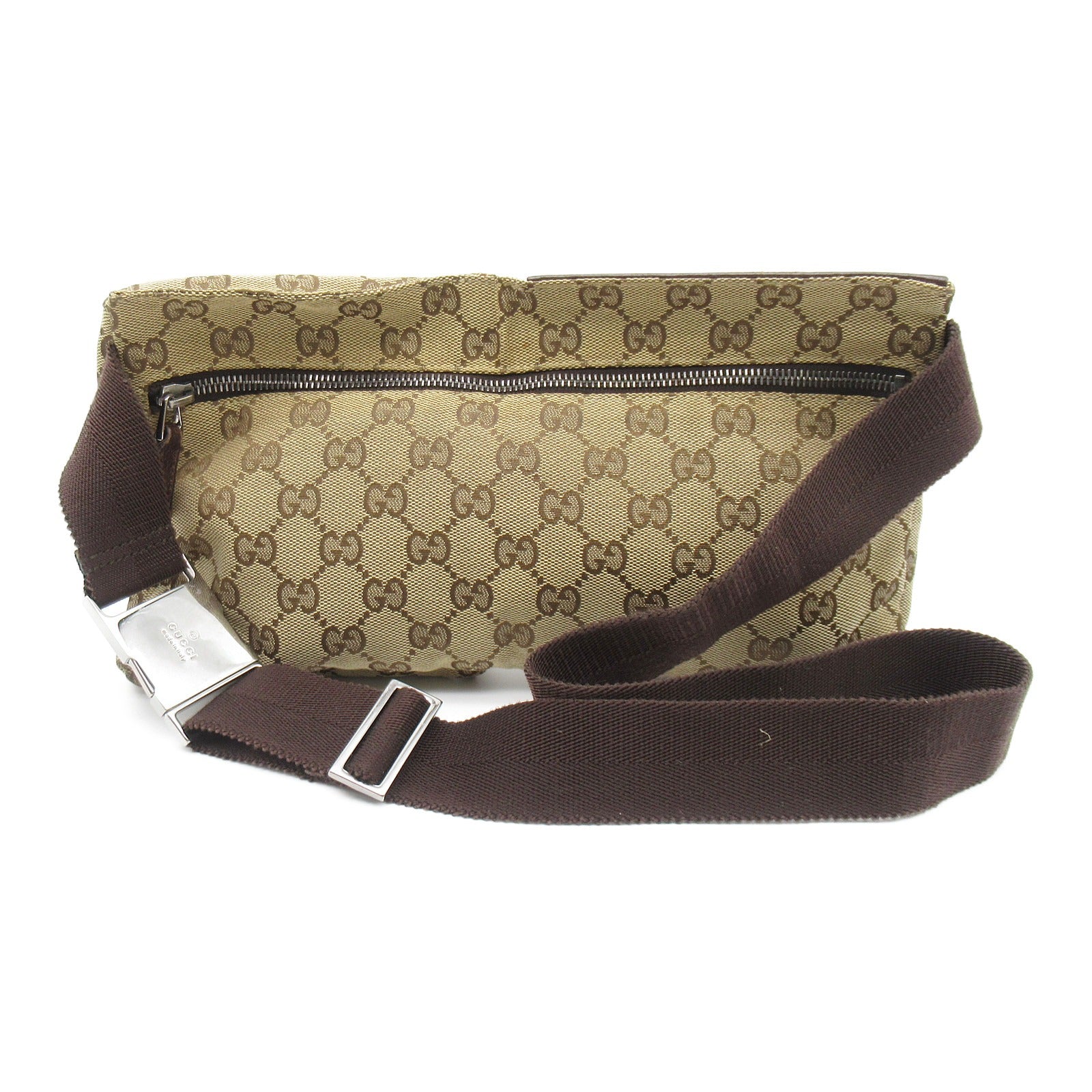 GUCCI 帆布Waist Bag腰包啡色
