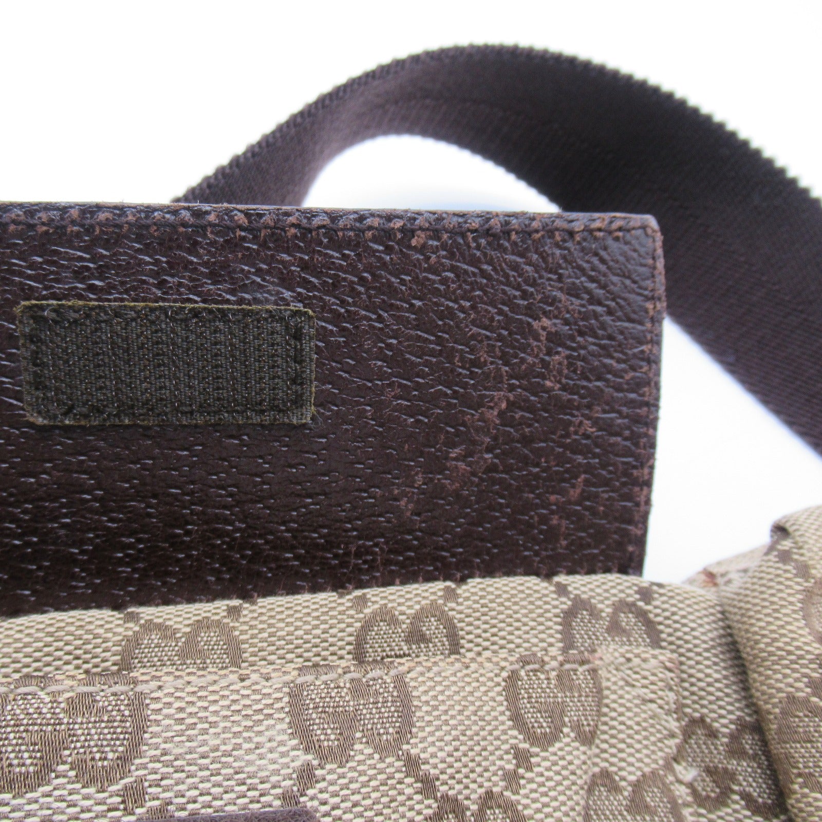 GUCCI 帆布Waist Bag腰包啡色