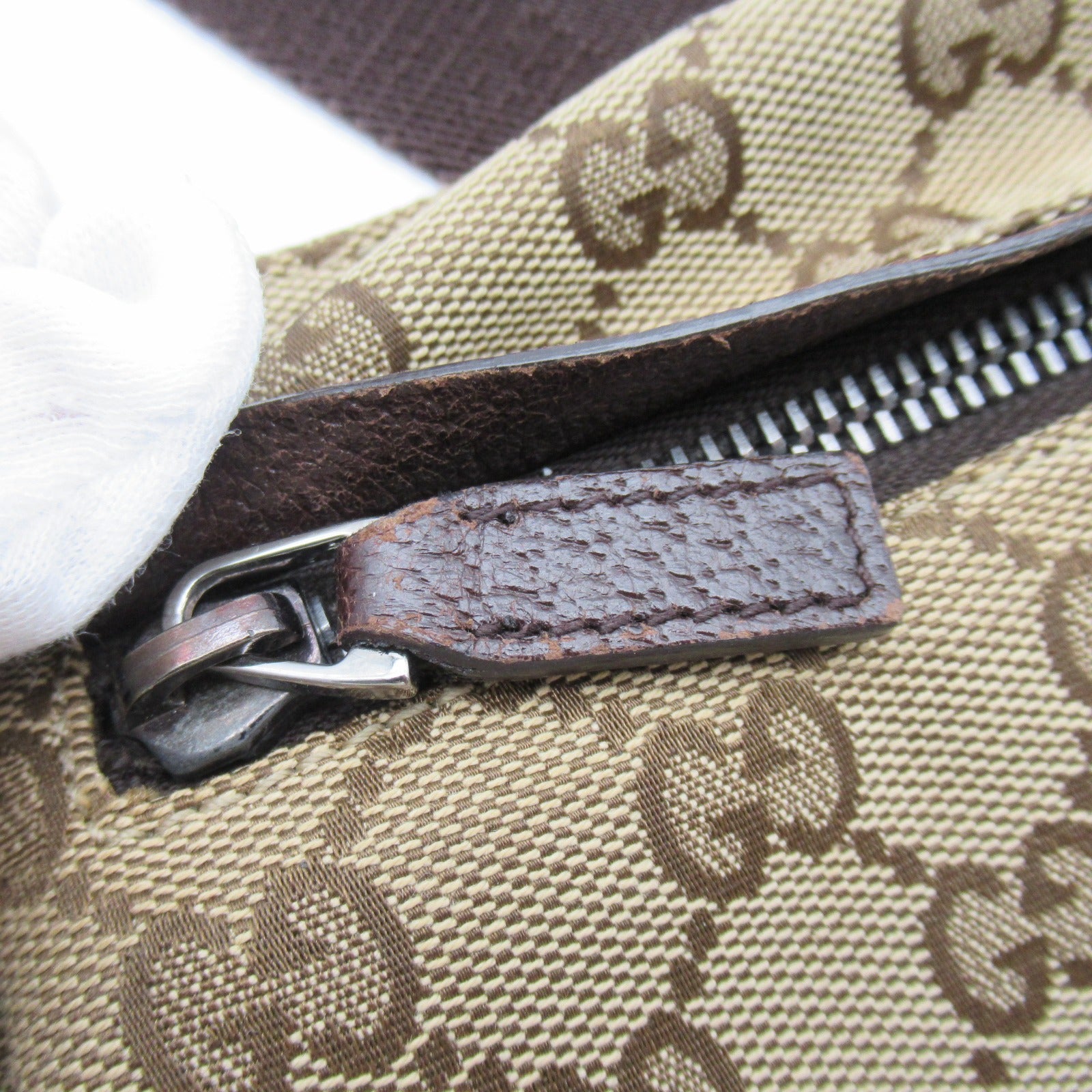 GUCCI 帆布Waist Bag腰包啡色
