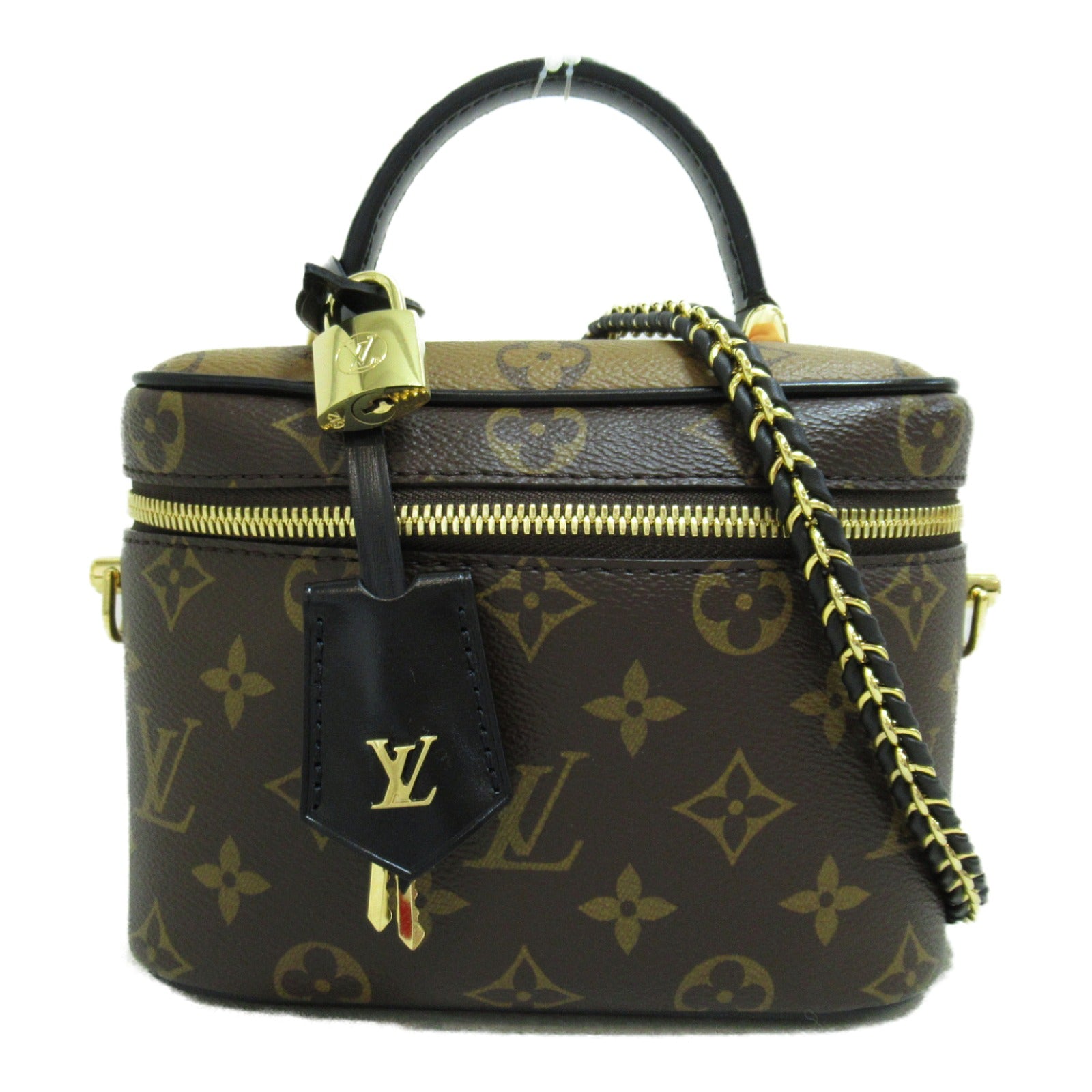 LOUIS VUITTON Monogram Vanity NV PM手挽肩背兩用啡色袋
