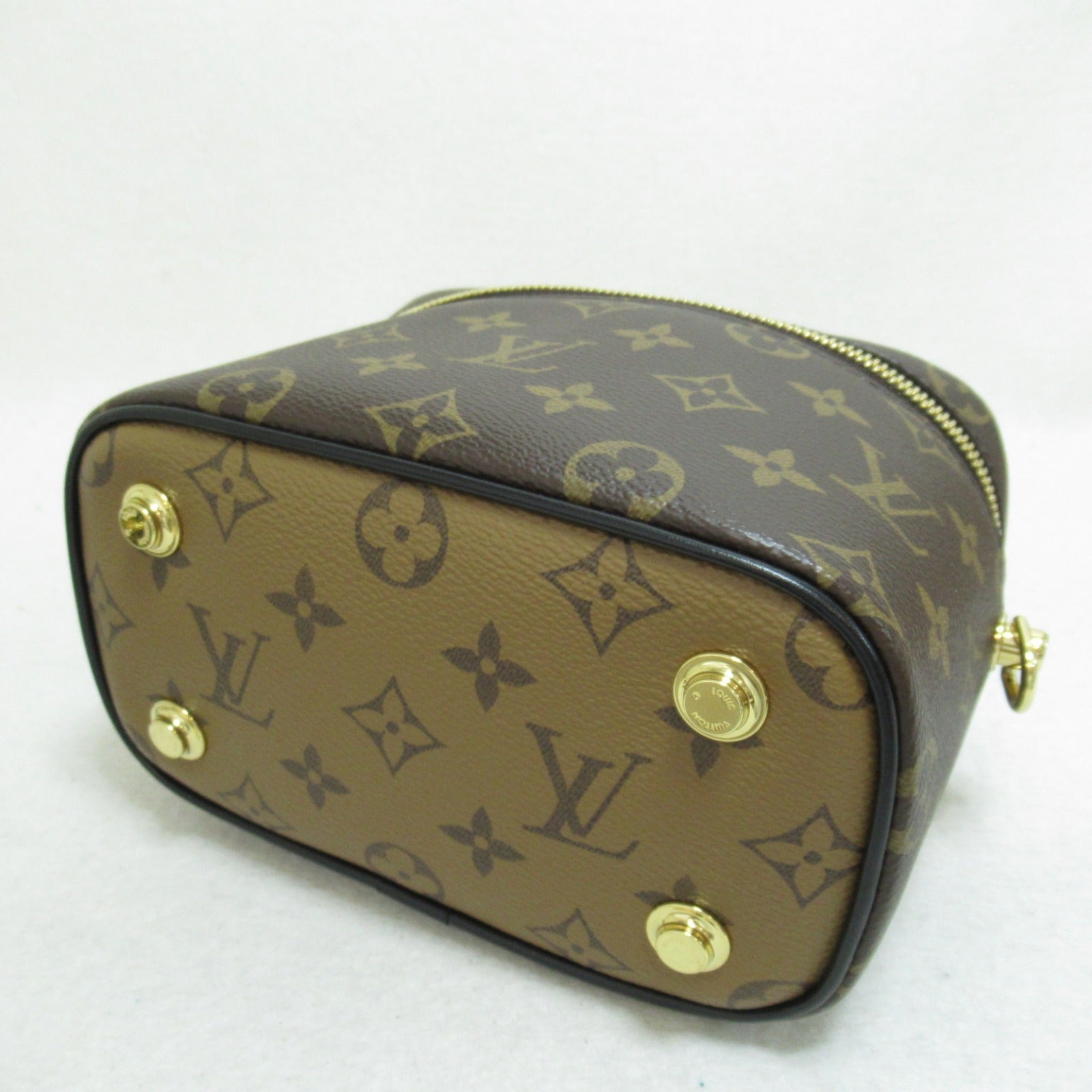 LOUIS VUITTON Monogram Vanity NV PM手挽肩背兩用啡色袋