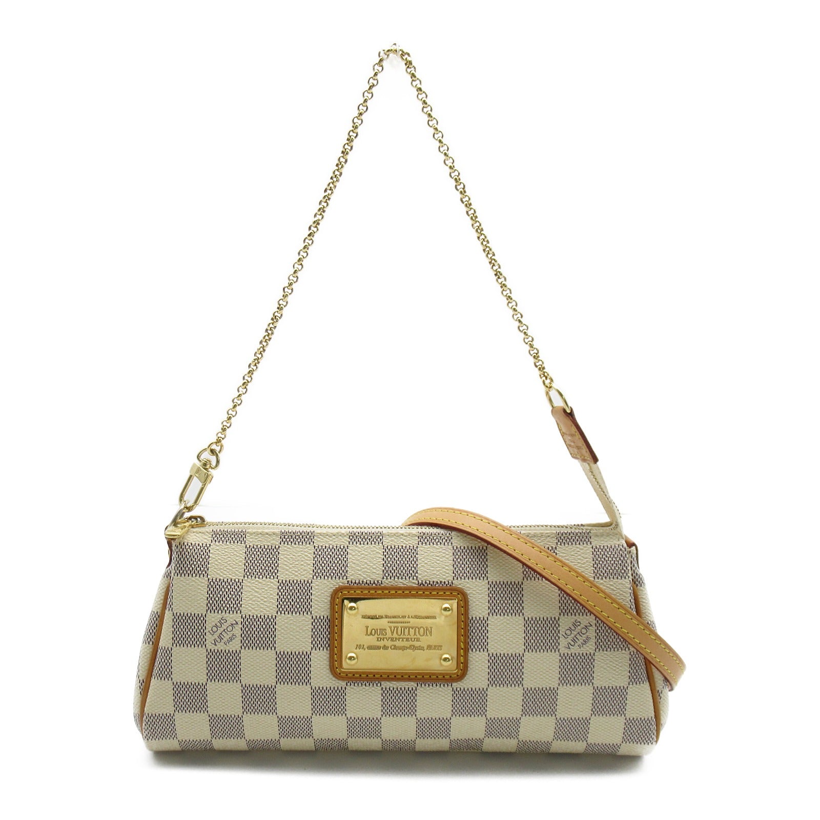 LOUIS VUITTON Damier Azur Eva手挽肩背兩用袋米白色