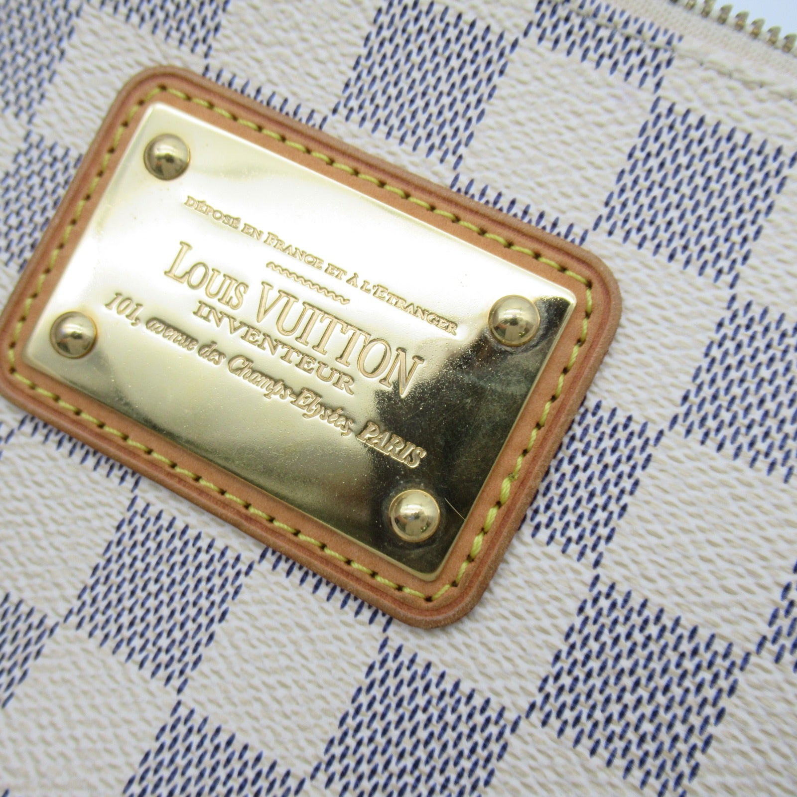 LOUIS VUITTON Damier Azur Eva手挽肩背兩用袋米白色