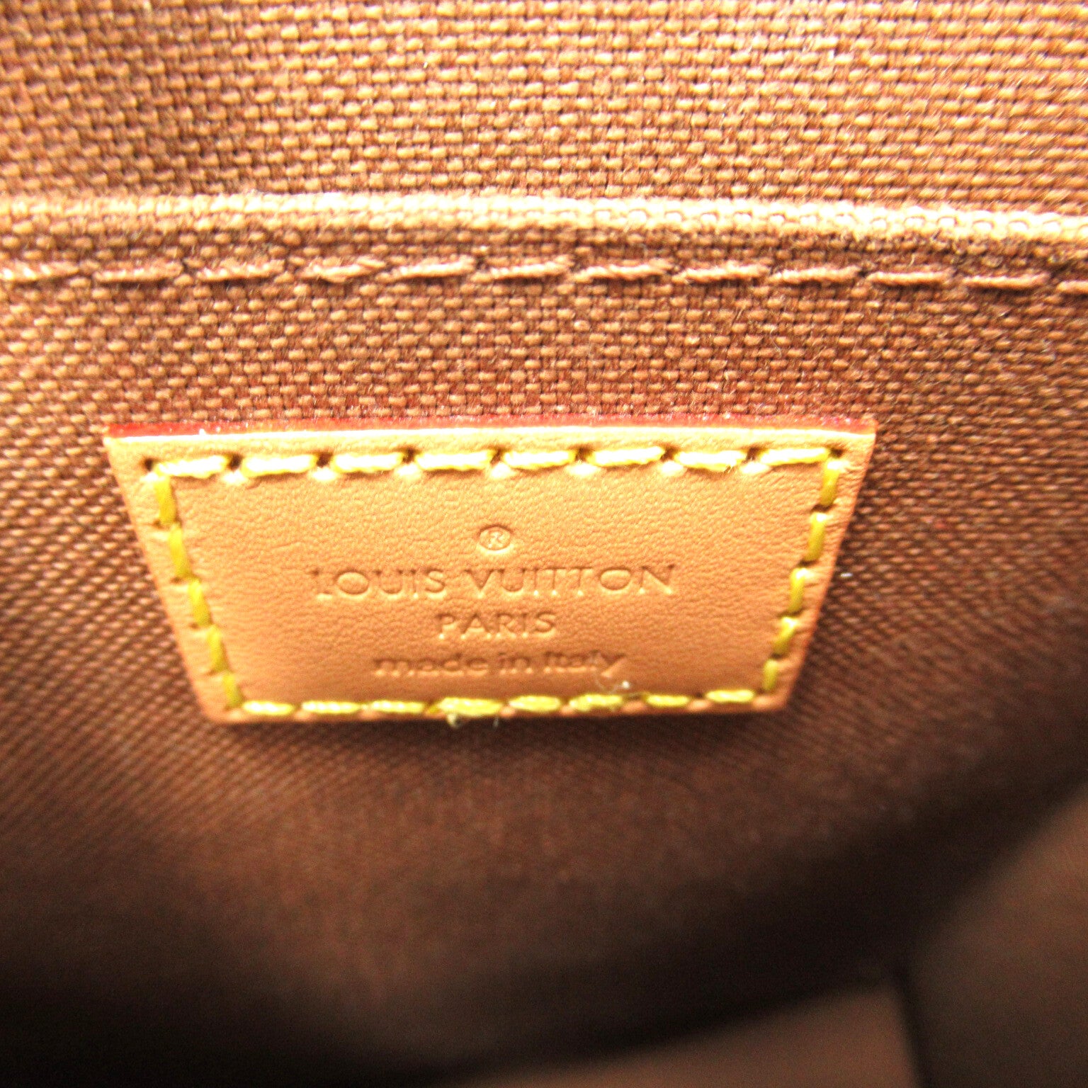 LOUIS VUITTON Monogram Petit Sac Plat手挽肩背兩用袋啡色