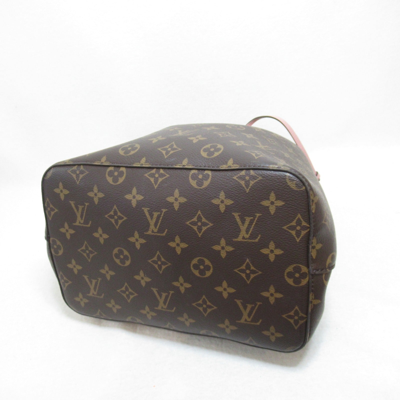 LOUIS VUITTON Monogram NeoNoe MM金扣肩背袋啡色/粉紅色