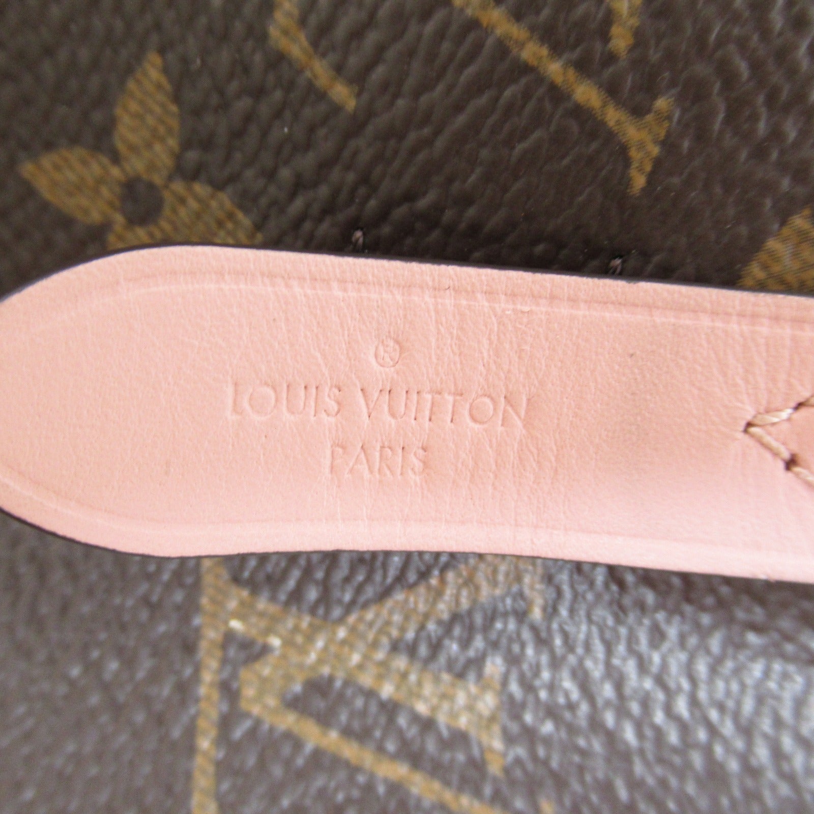 LOUIS VUITTON Monogram NeoNoe MM金扣肩背袋啡色/粉紅色