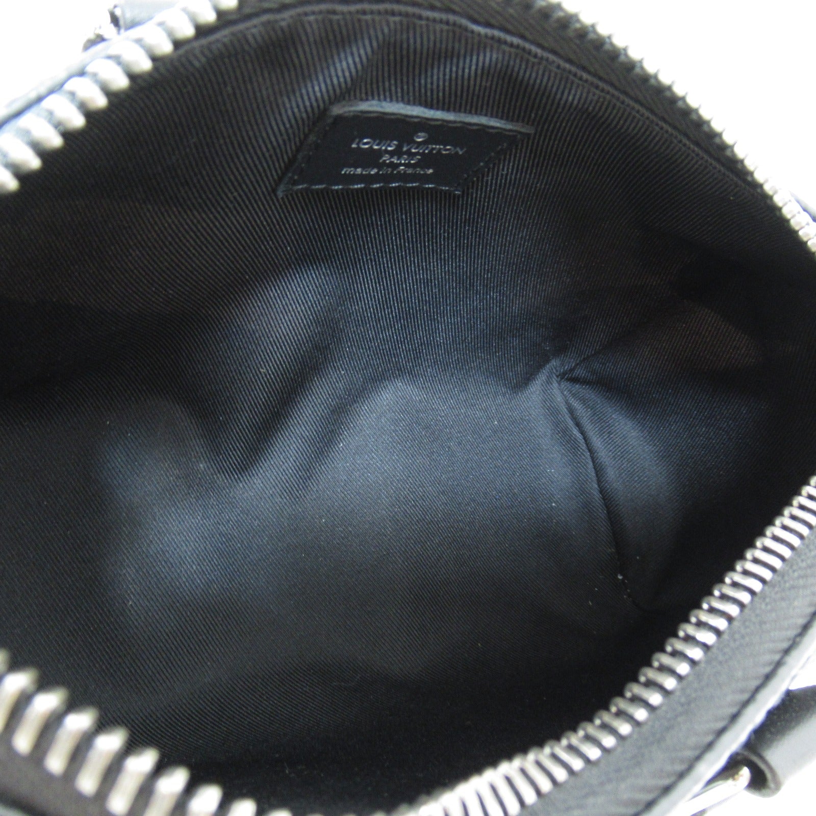 LOUIS VUITTON Monogram Eclipse Keepall XS手挽肩背兩用袋灰色