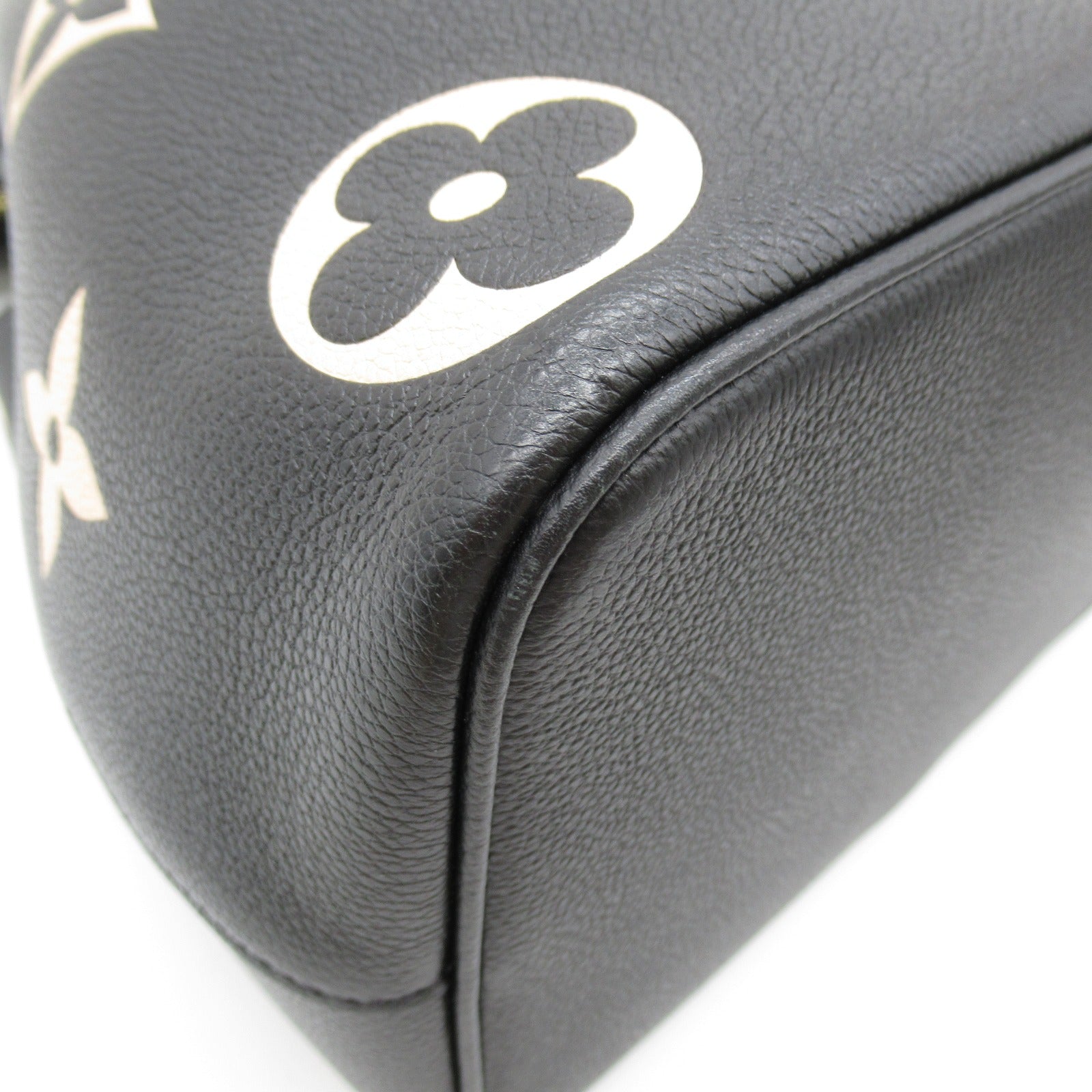 LOUIS VUITTON Monogram Empreinte NeoNoe MM Bicolor金扣手挽肩背兩用袋黑色