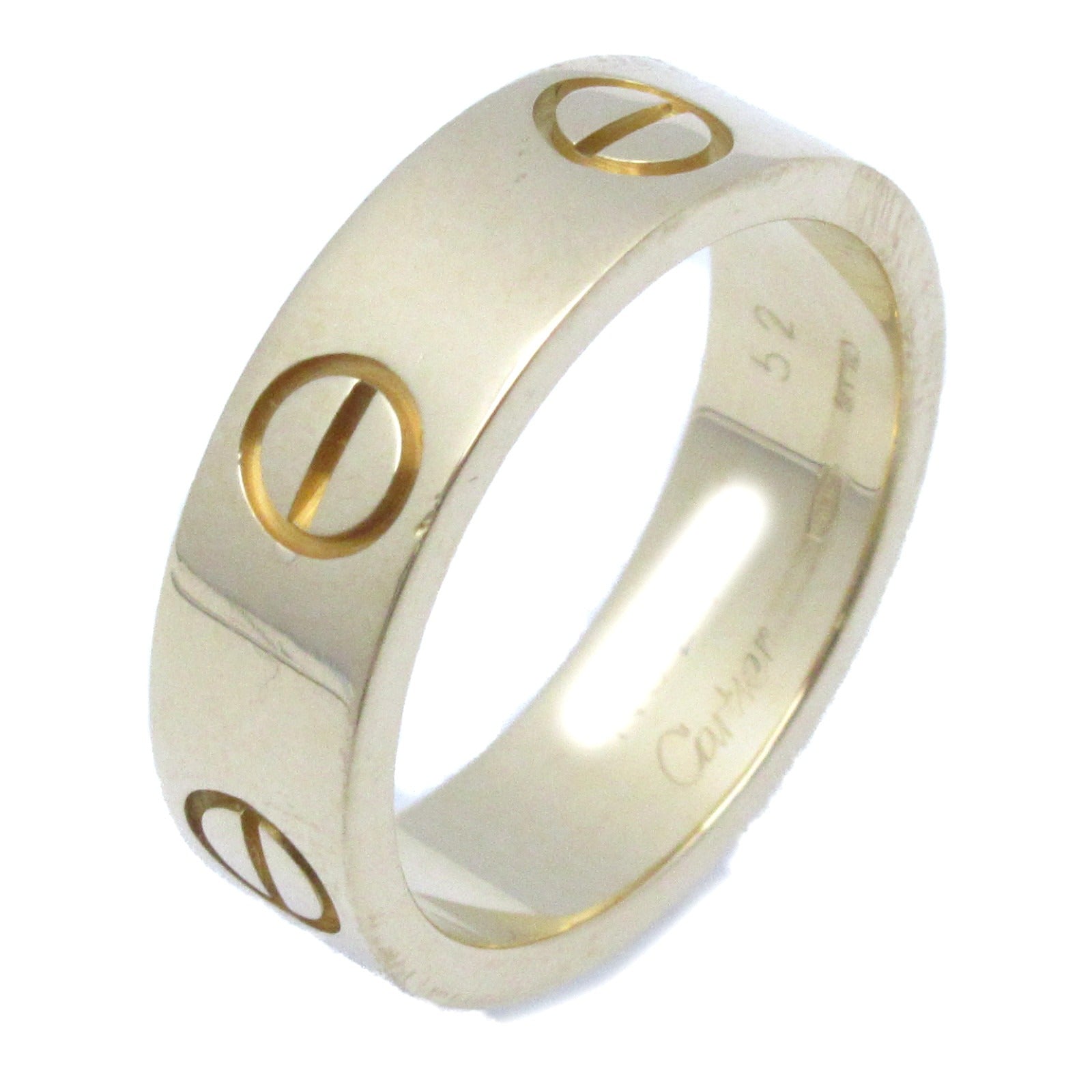 CARTIER 18K黃金Love Ring戒指US＃6/Cartier#52金色
